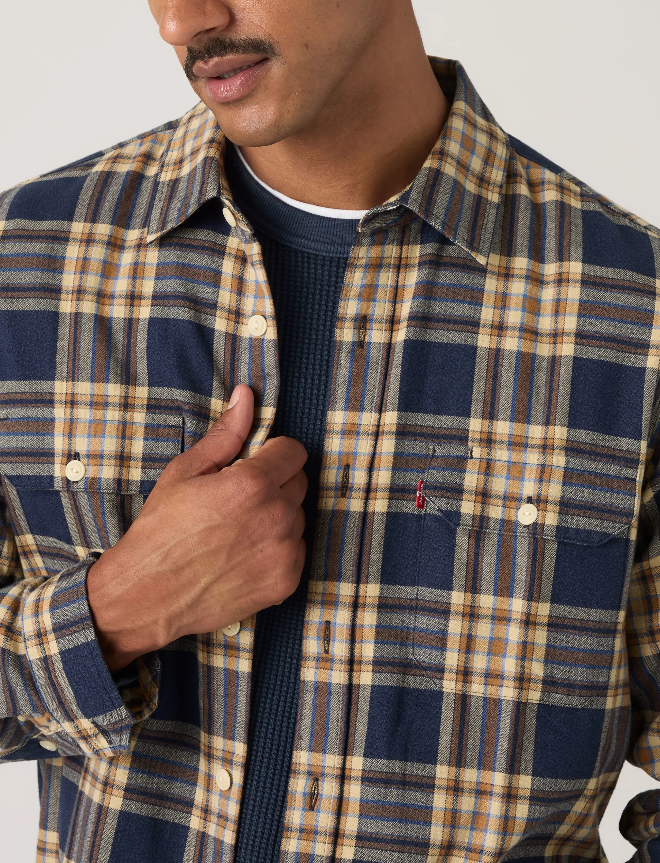 LEVIS ® Jackson Worker Bryn Plaid Sarg skjortor & blusar herr – bild 4