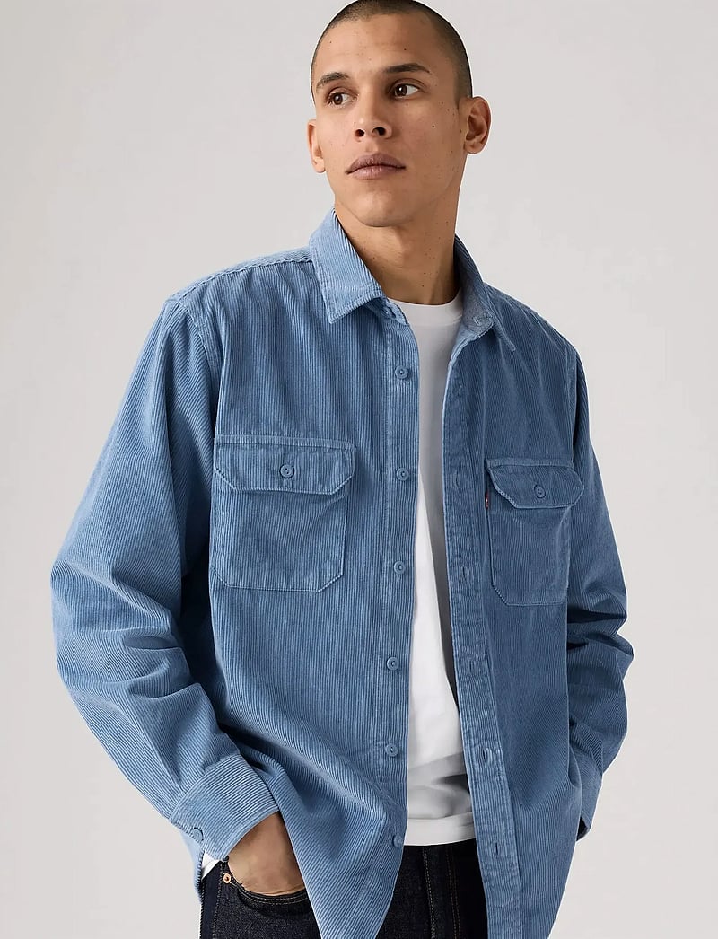 Levi's® - CLASSIC WORKER SUNSET BLUE COR - corduroy shirts - blues - 4