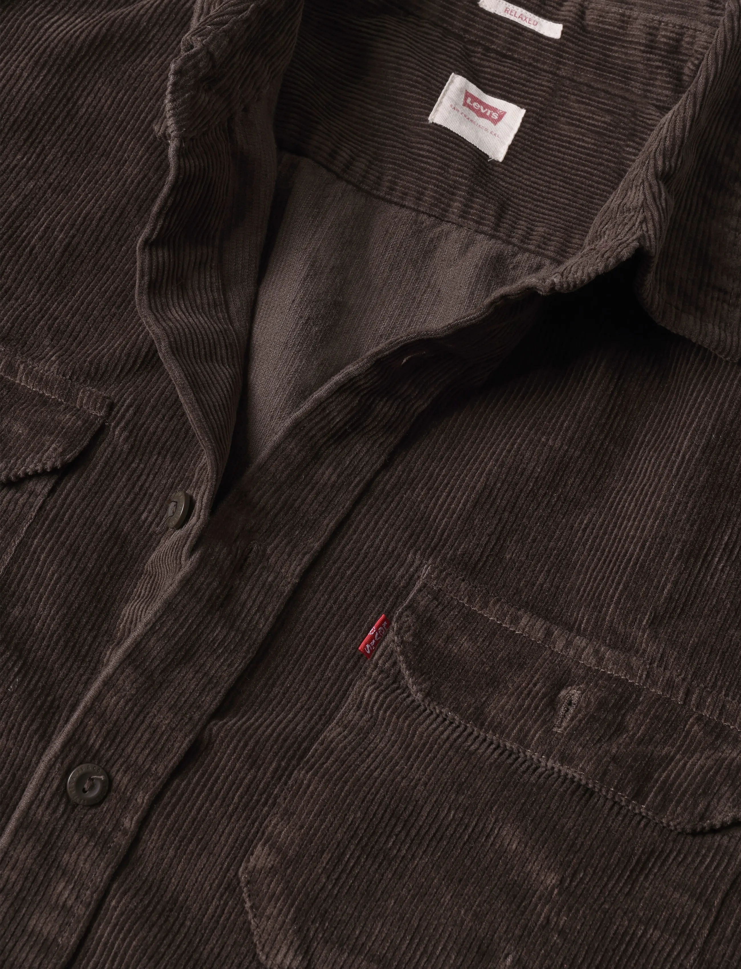 Levi's® - CLASSIC WORKER COFFEE CORDUROY - cordhemden - browns - 2