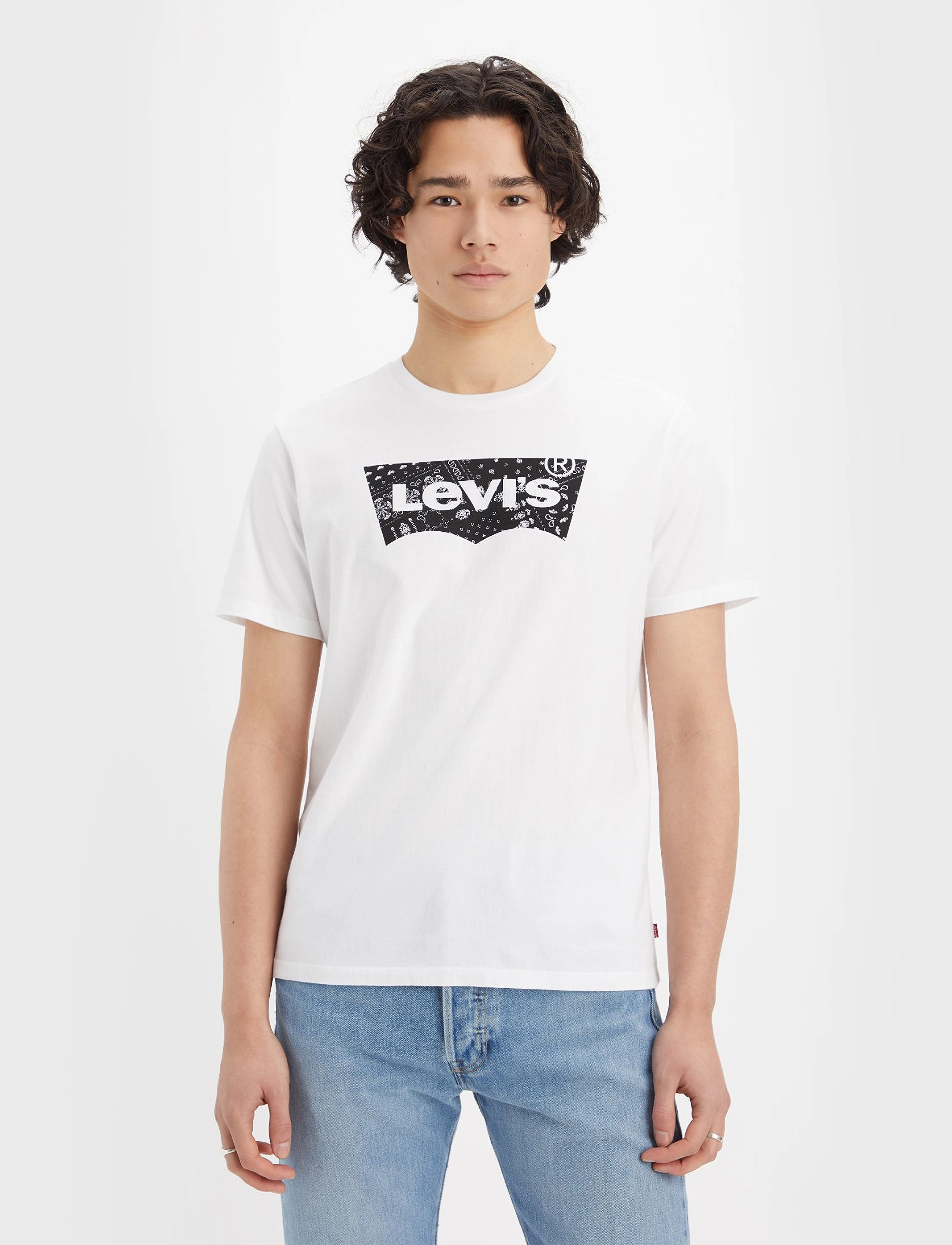 LEVI´S Men - GRAPHIC CREWNECK TEE FILLED BW - whites - 3
