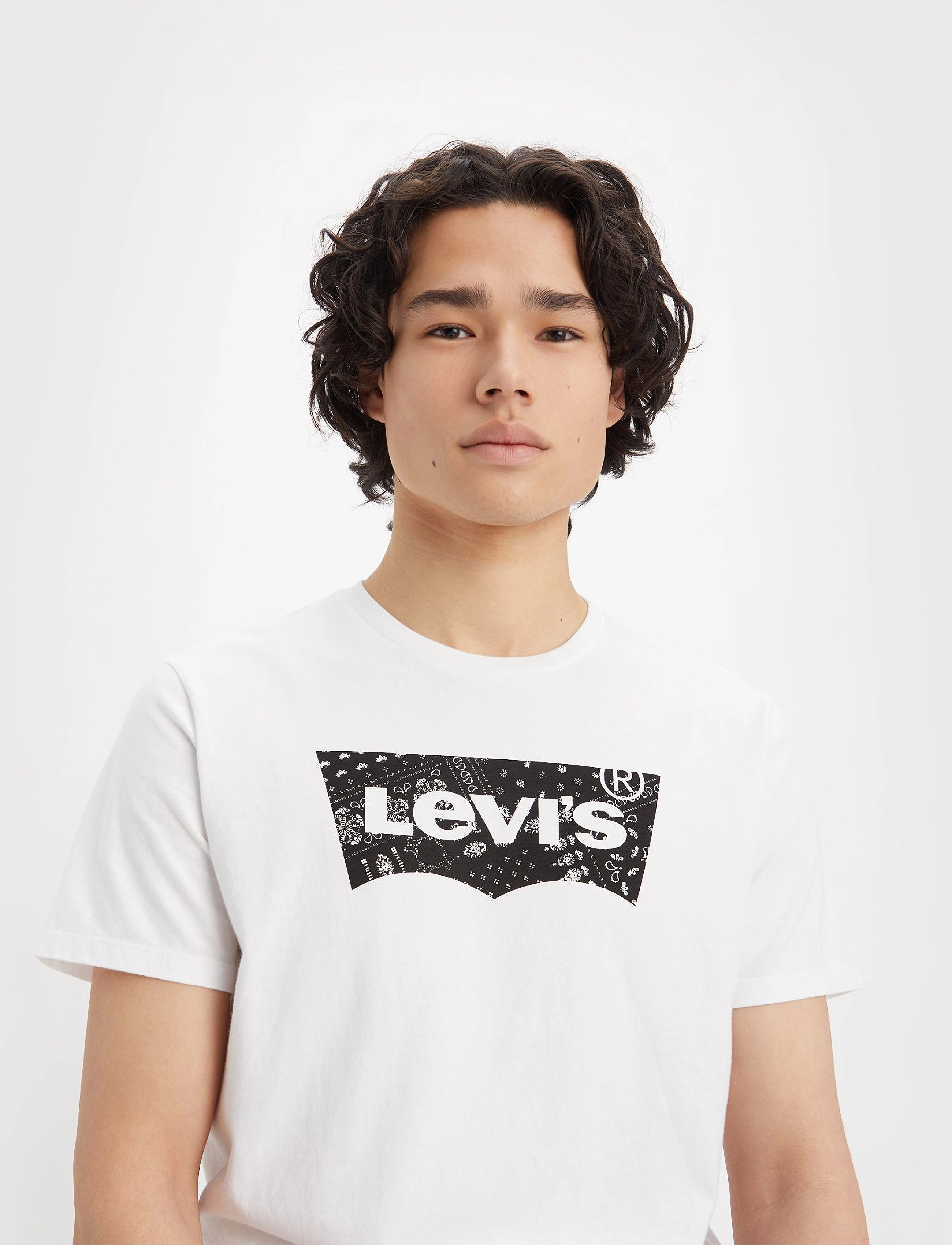 LEVI´S Men - GRAPHIC CREWNECK TEE FILLED BW - whites - 5