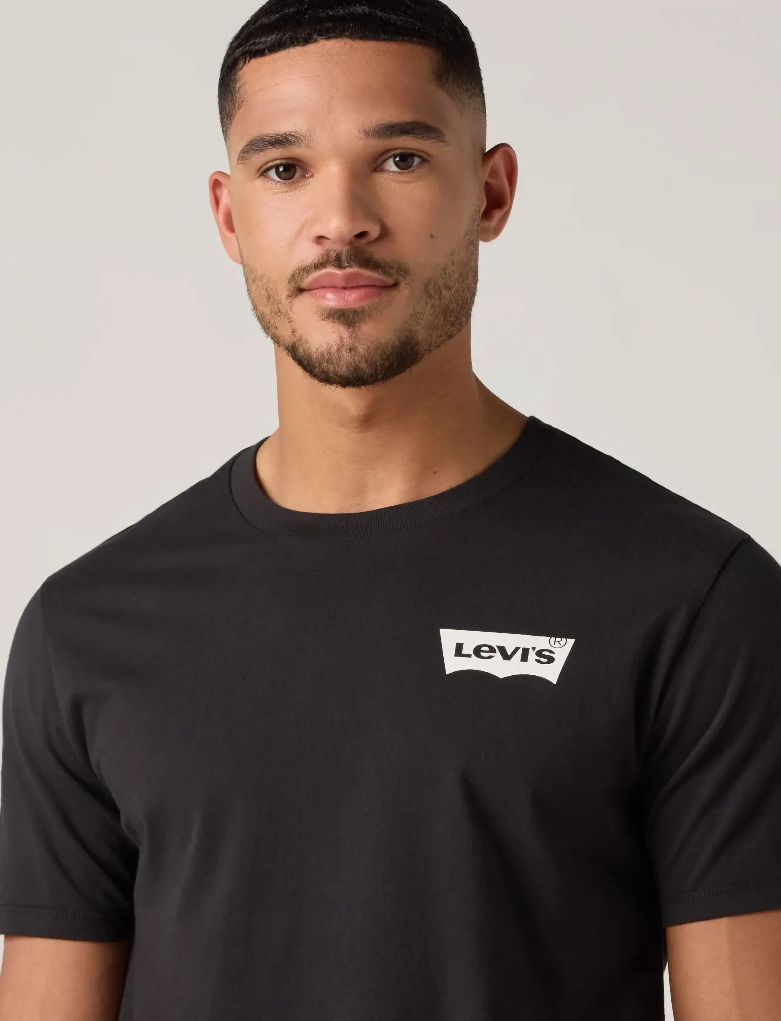 Levi's® - GRAPHIC CREWNECK TEE COLOR BW - blacks - 4