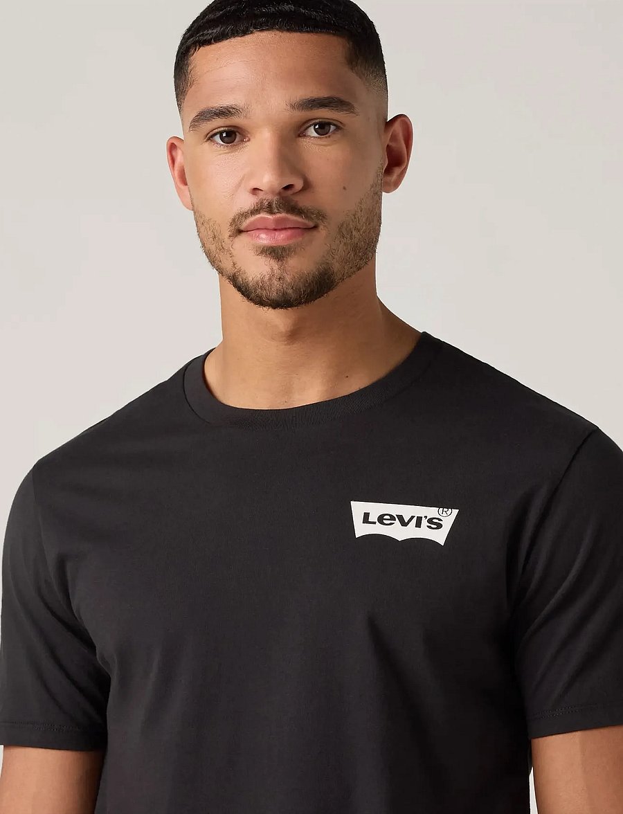 Levi's® - GRAPHIC CREWNECK TEE COLOR BW - blacks - 4