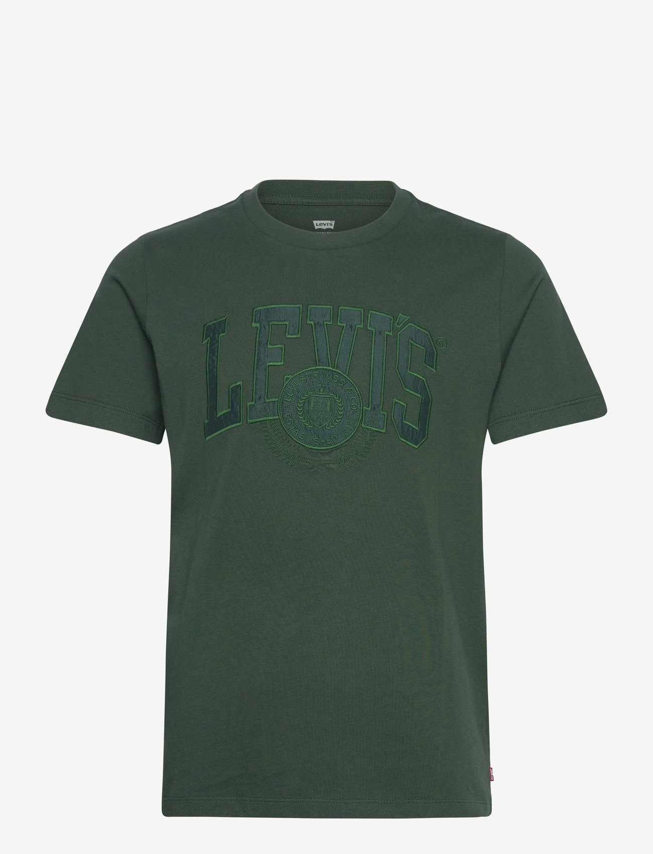 Levi's® - GRAPHIC CREWNECK TEE APPLIQUE - kortærmede t-shirts - greens - 1