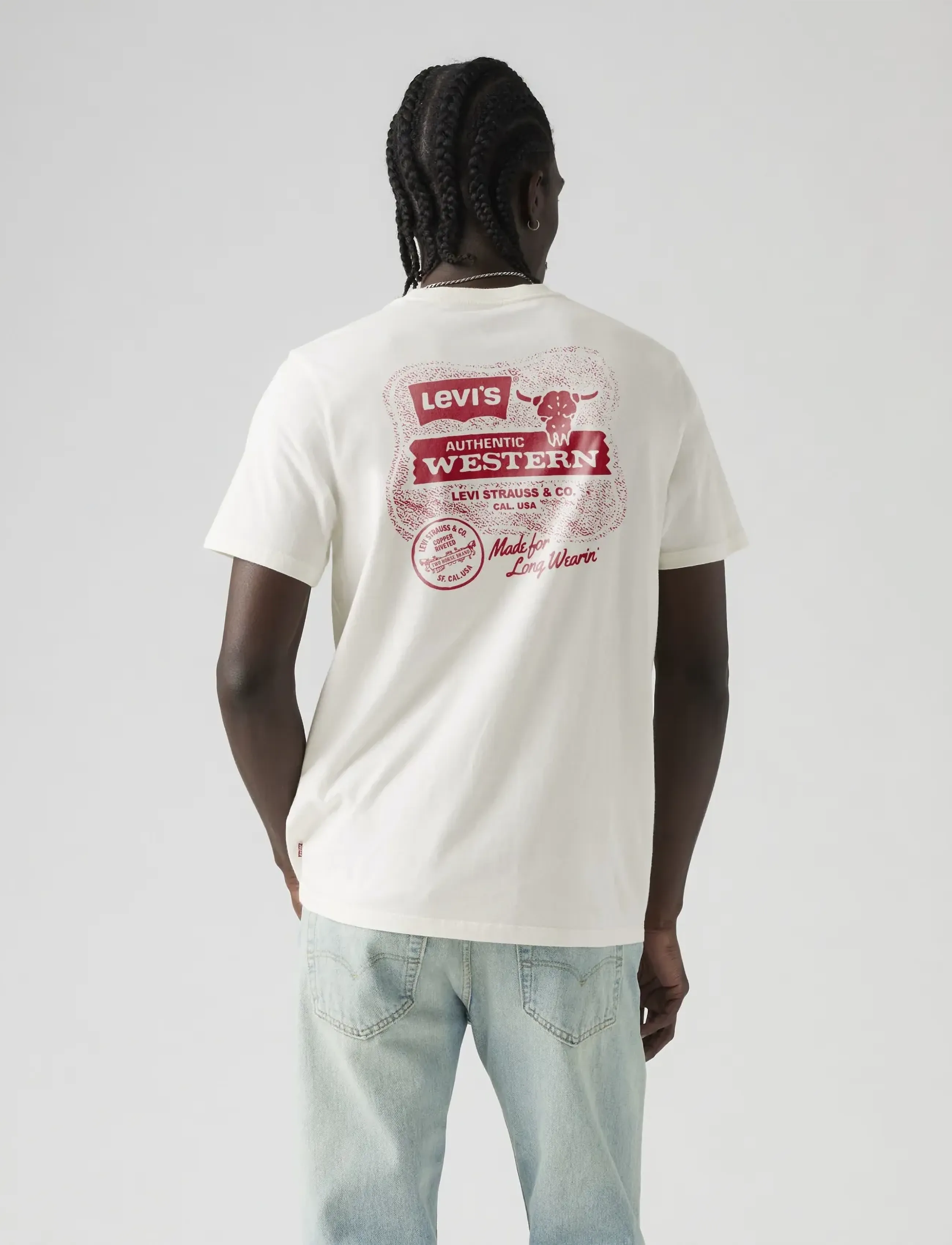 Levi's® - GRAPHIC CREWNECK TEE MADE FOR - marškinėliai trumpomis rankovėmis - neutrals - 3