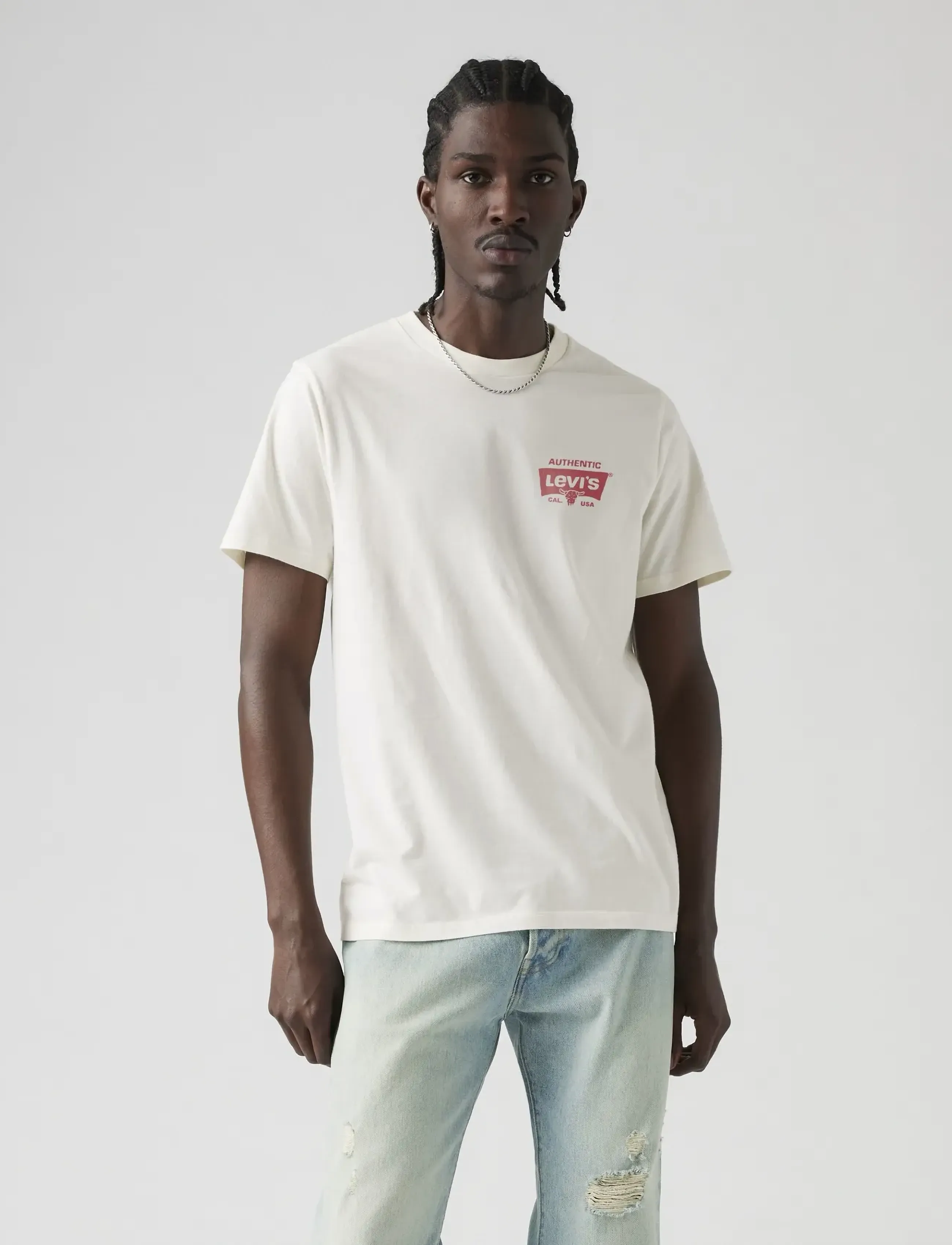 Levi's® - GRAPHIC CREWNECK TEE MADE FOR - marškinėliai trumpomis rankovėmis - neutrals - 5