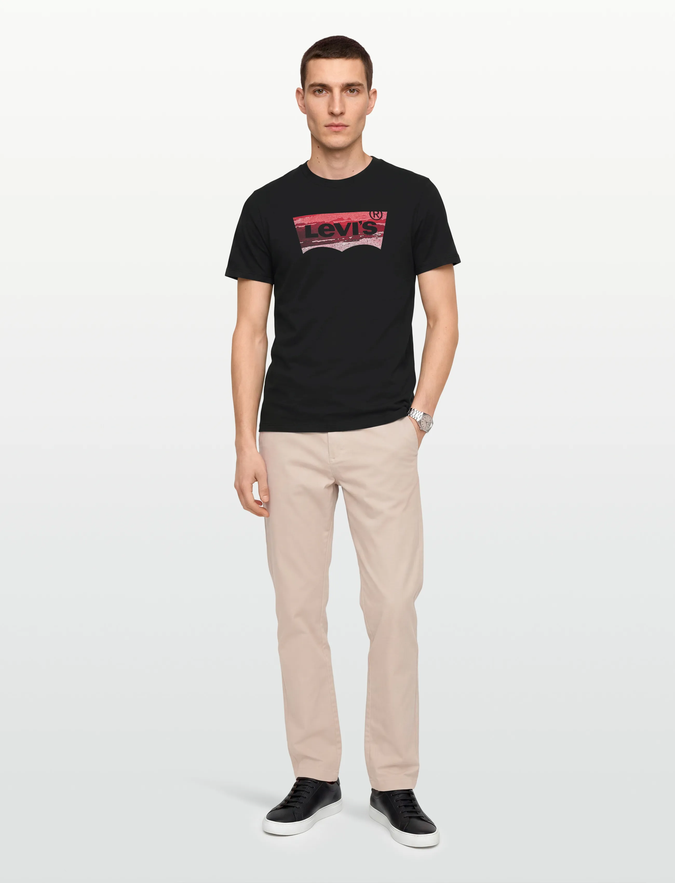 Levi's® GRAPHIC CREWNECK TEE COASTAL F - Festivali riietus - BLACKS / black