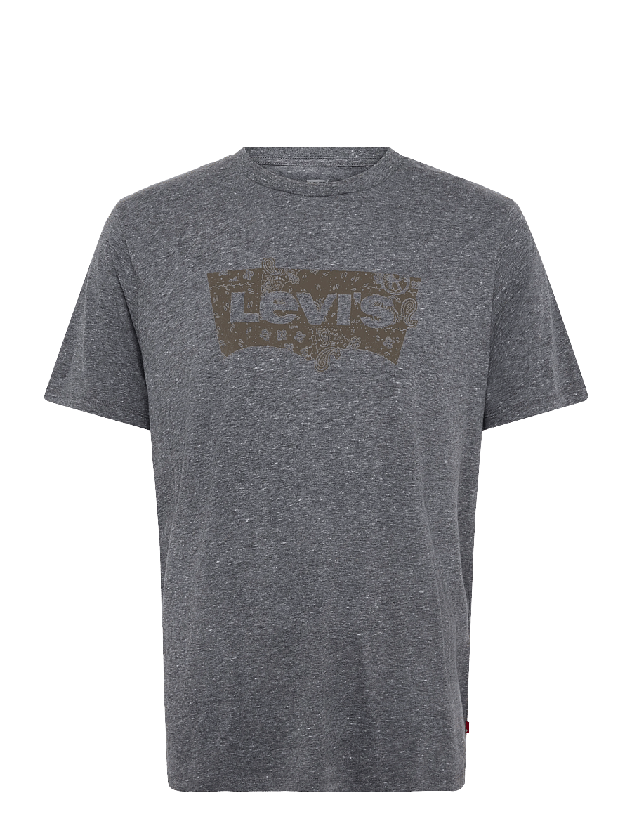 Levi's® - GRAPHIC CREWNECK TEE BANDANA B - kurzärmelige t-shirts - blacks - 1