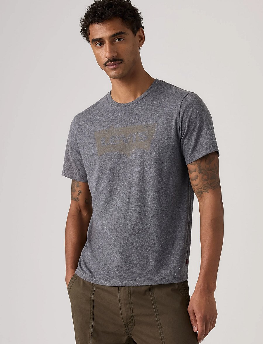 Levi's® - GRAPHIC CREWNECK TEE BANDANA B - kortærmede t-shirts - blacks - 0