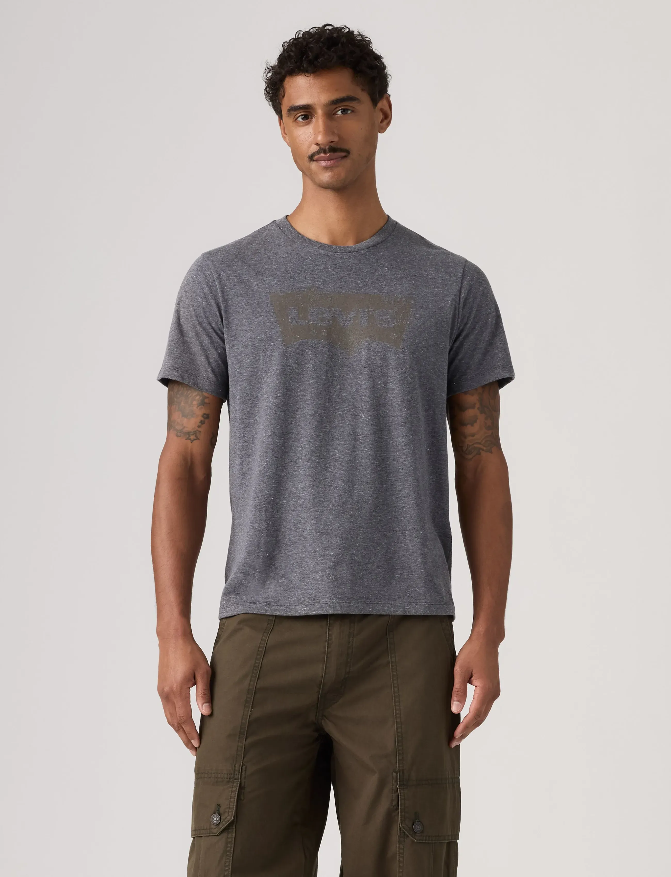 Levi's® - GRAPHIC CREWNECK TEE BANDANA B - kortærmede t-shirts - blacks - 3