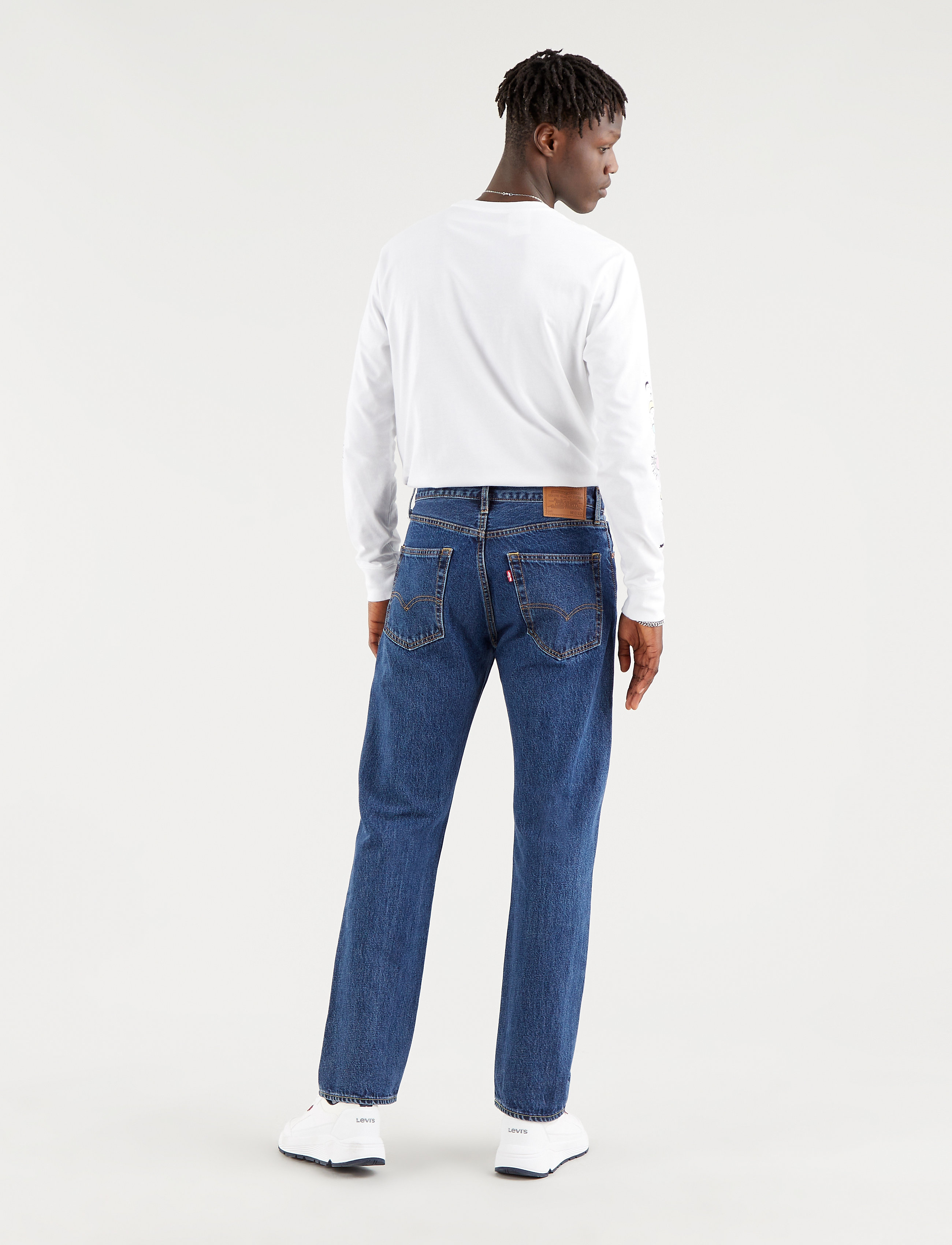 Levi's® - 551Z AUTHENTIC STRAIGHT RUBBER - med indigo - worn in - 3