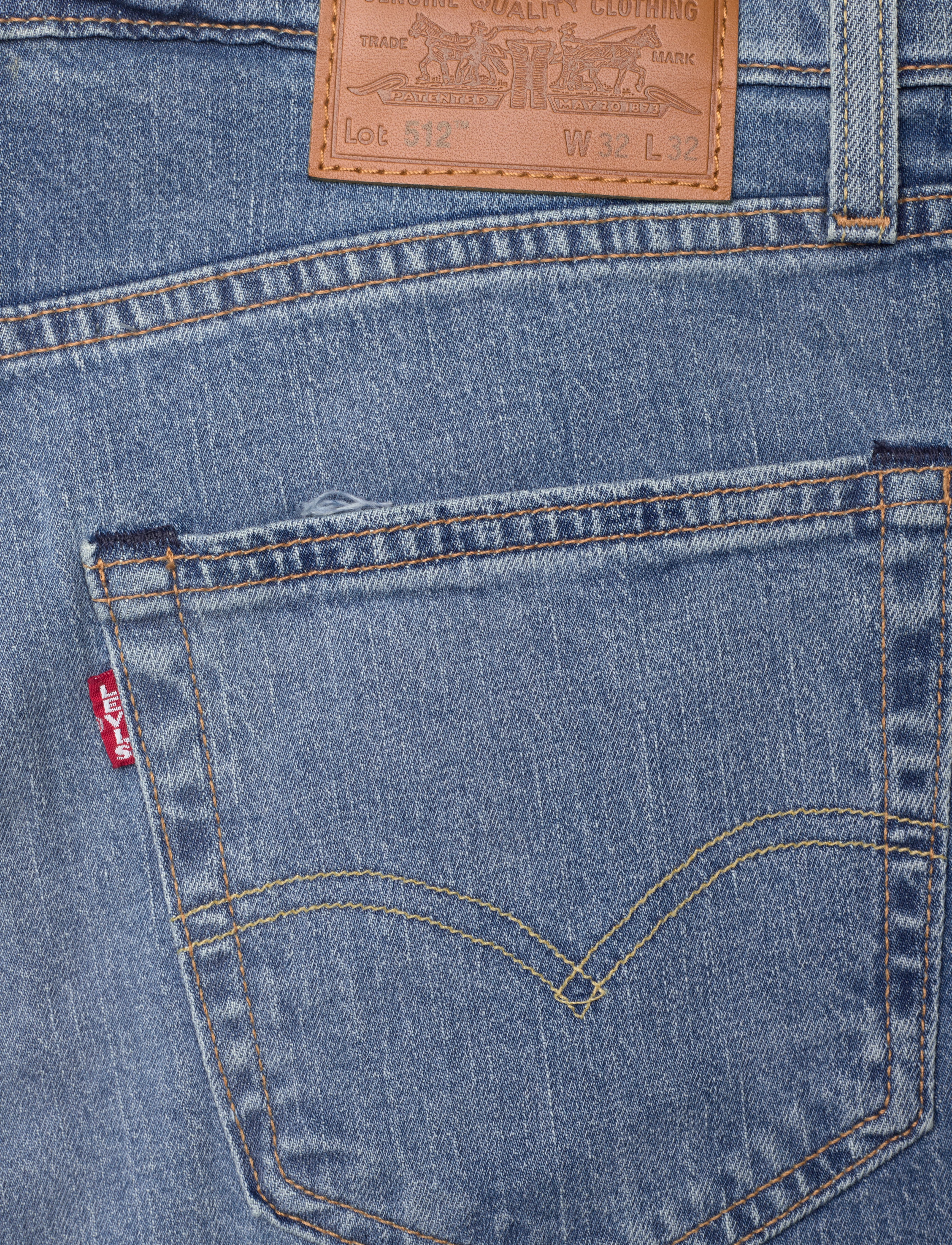 LEVI´S Men - 512 SLIM TAPER Z1959 LIGHT IND - light indigo - worn in - 4