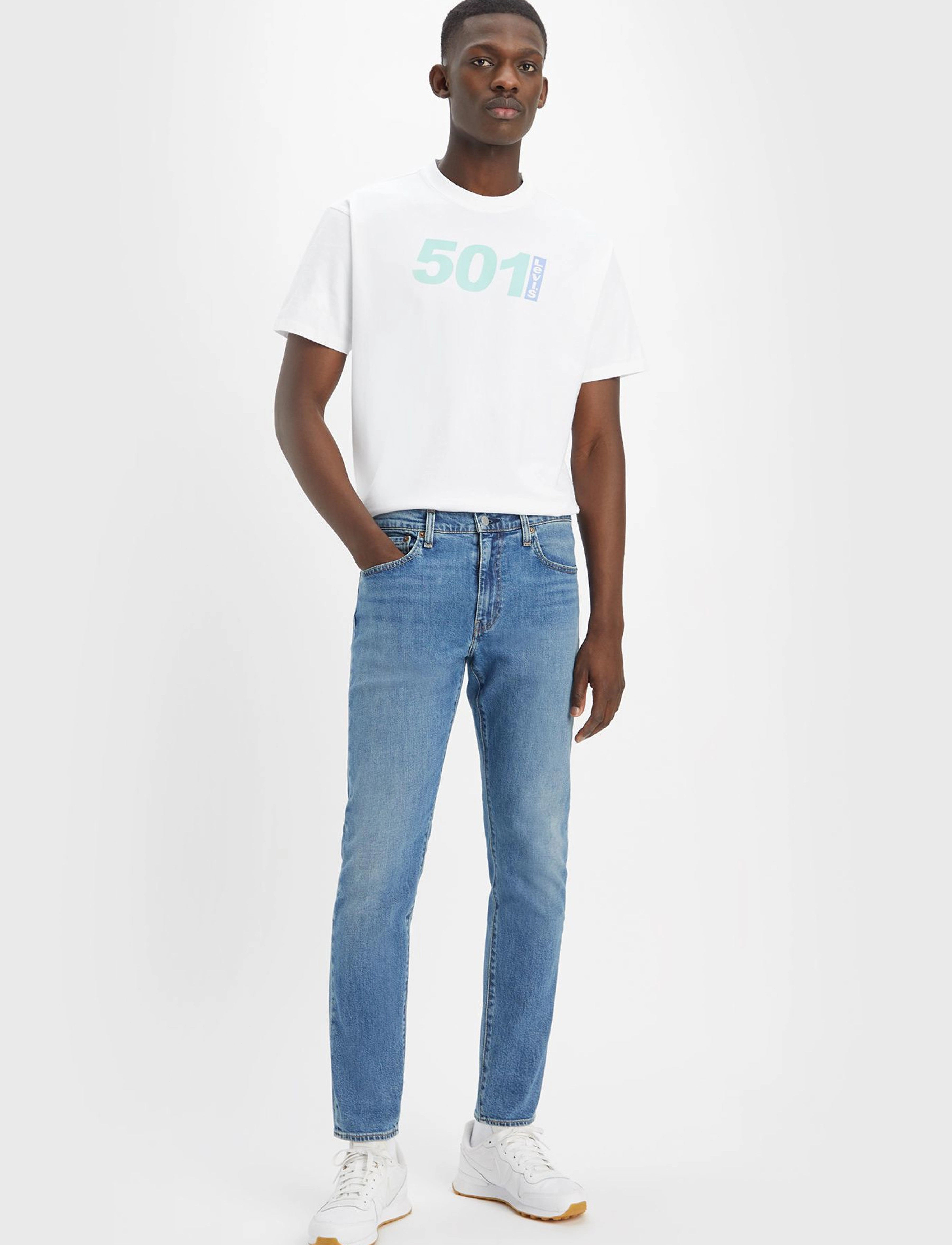 Levi's® - 512 SLIM TAPER COME DRAW WITH - med indigo - worn in - 3