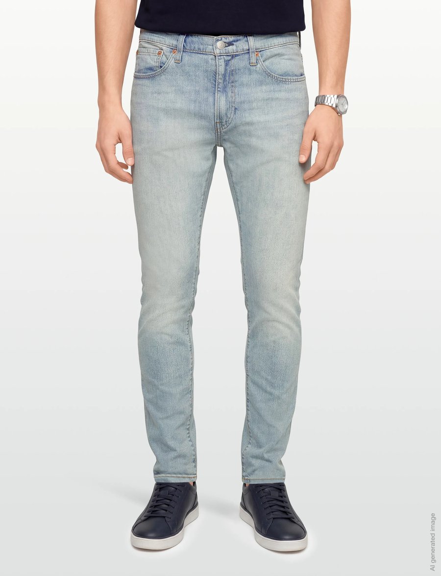 Levi's® - 512 SLIM TAPER PALE MOONLIGHT - tapered jeans - light indigo - worn in - 3