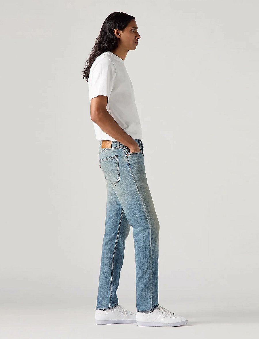 Levi's® - 512 SLIM TAPER SAY MORE LTWT - kitsad teksad - med indigo - worn in - 3