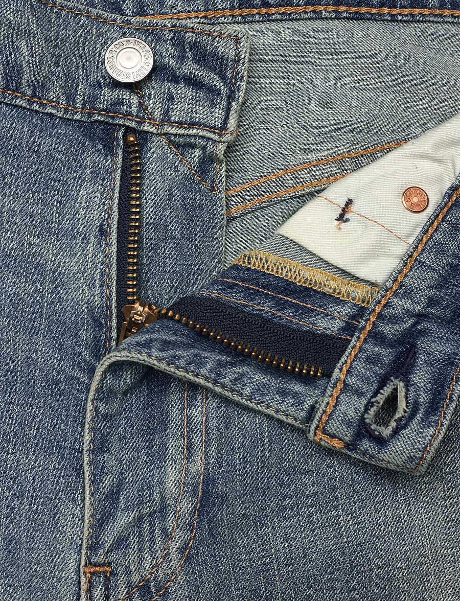 Levi's® - 512 SLIM TAPER SAY MORE LTWT - kitsad teksad - med indigo - worn in - 5