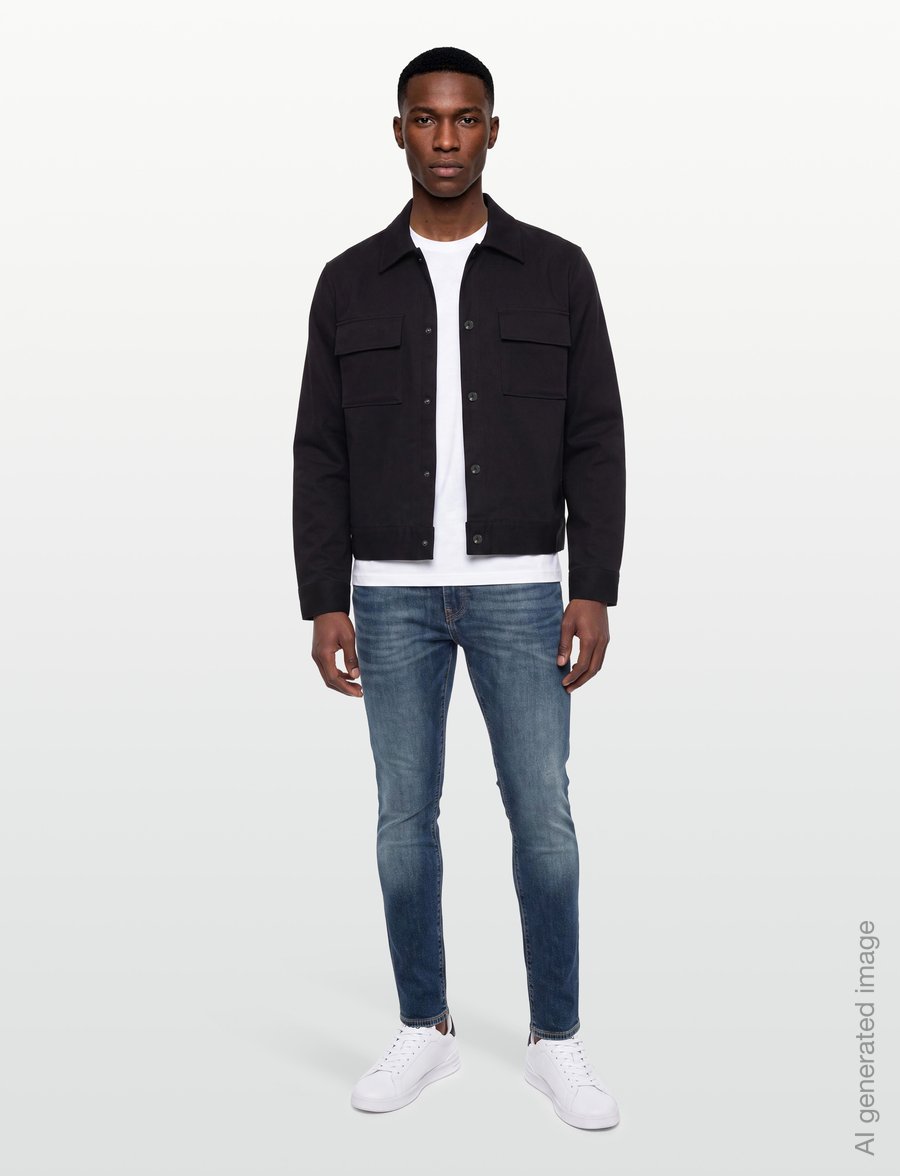 Levi's® - 512 SLIM TAPER BREAKING NEWS - schmal zulaufende jeans - dark indigo - worn in - 0