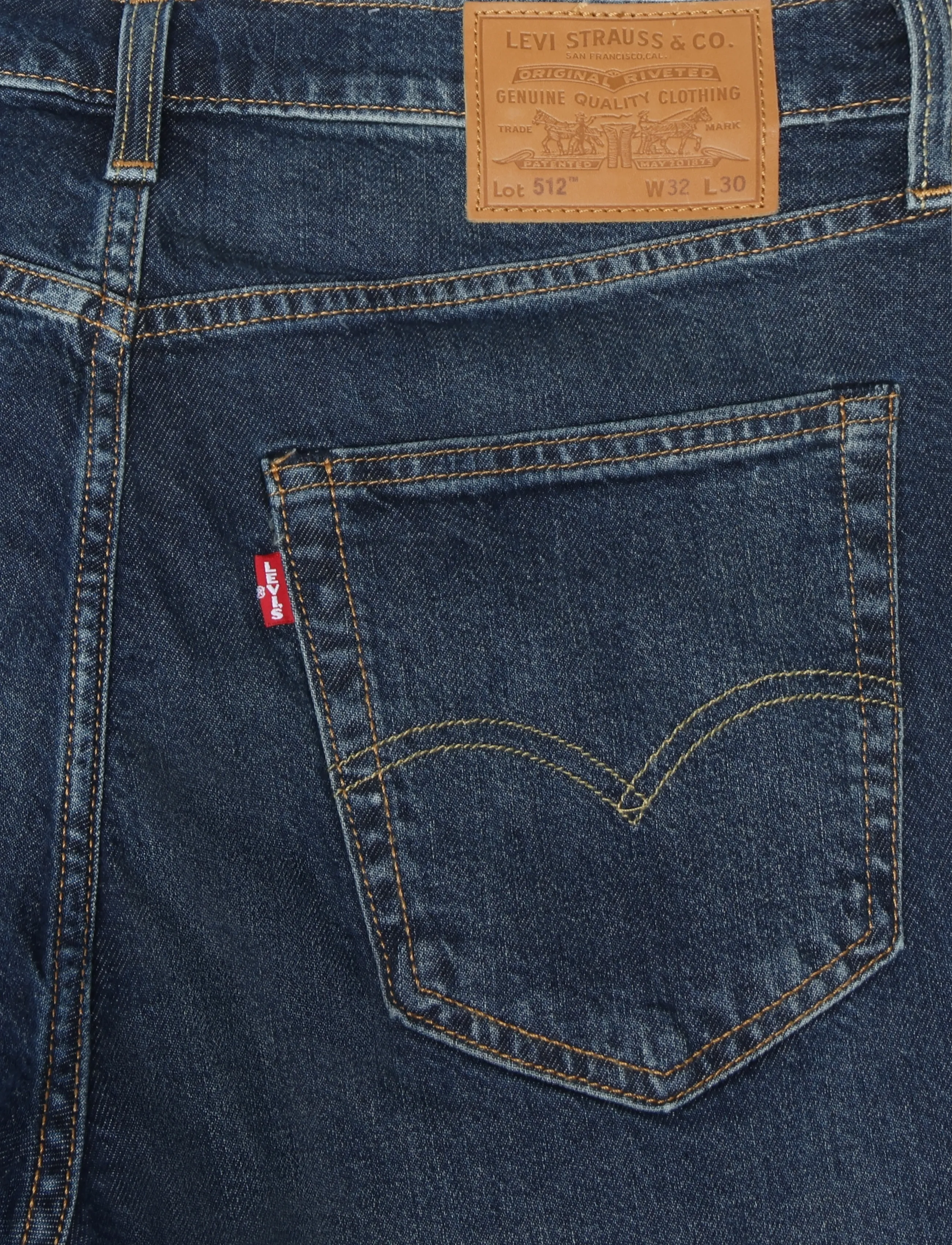 Levi's® - 512 SLIM TAPER BREAKING NEWS - dark indigo - worn in - 4