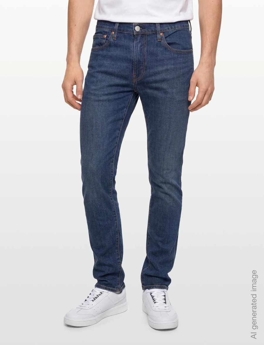 Levi's® - 512 SLIM TAPER PART THE SEA LT - tapered jeans - dark indigo - worn in - 3