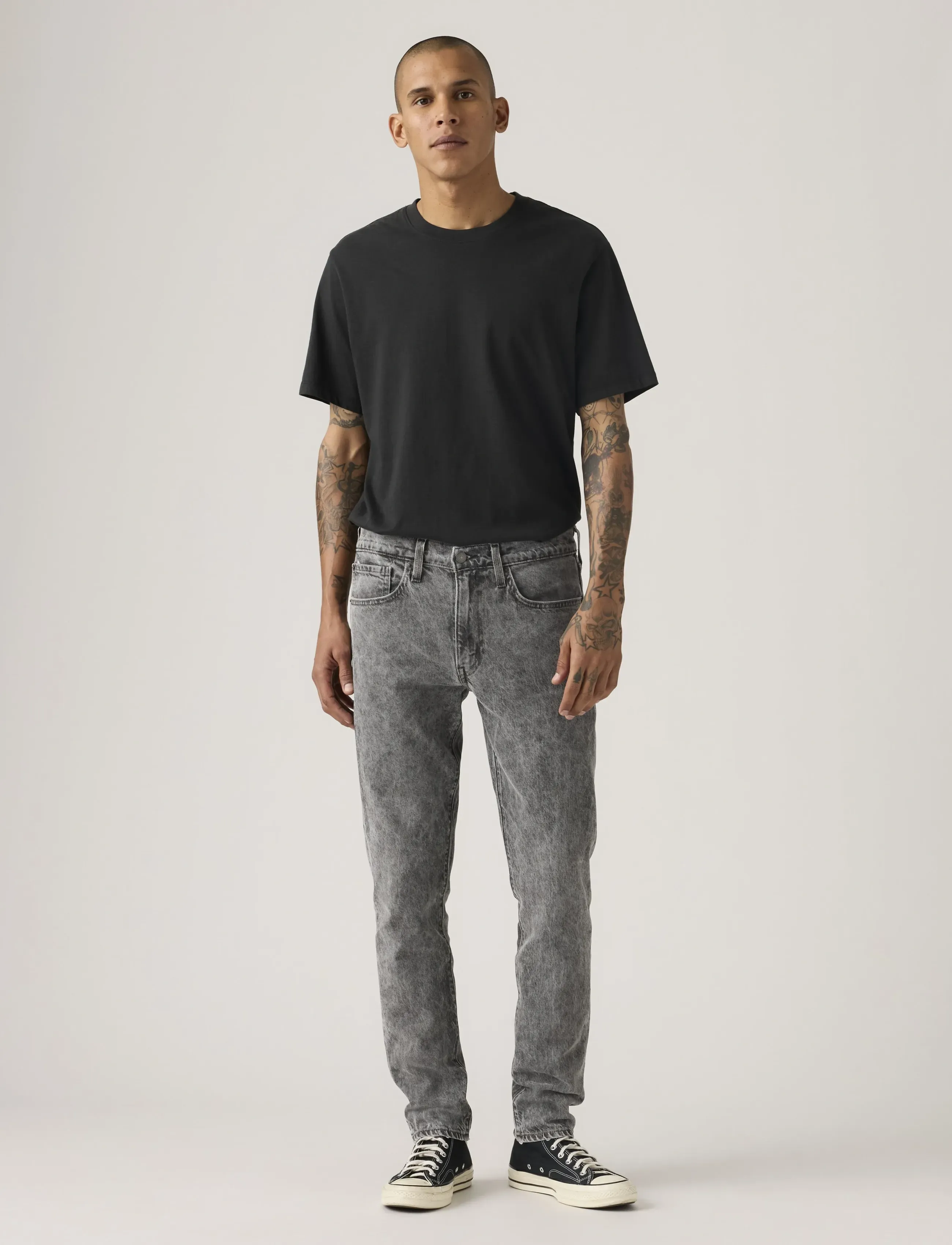 Levi's® 512 SLIM TAPER TELEPATHIC VIBE - Regular jeans - LIGHT INDIGO - WORN IN / grey