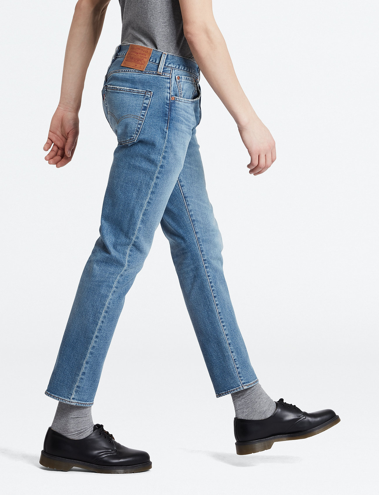 LEVI´S Men - 501 SLIM TAPER IRONWOOD OVERT - med indigo - worn in - 5