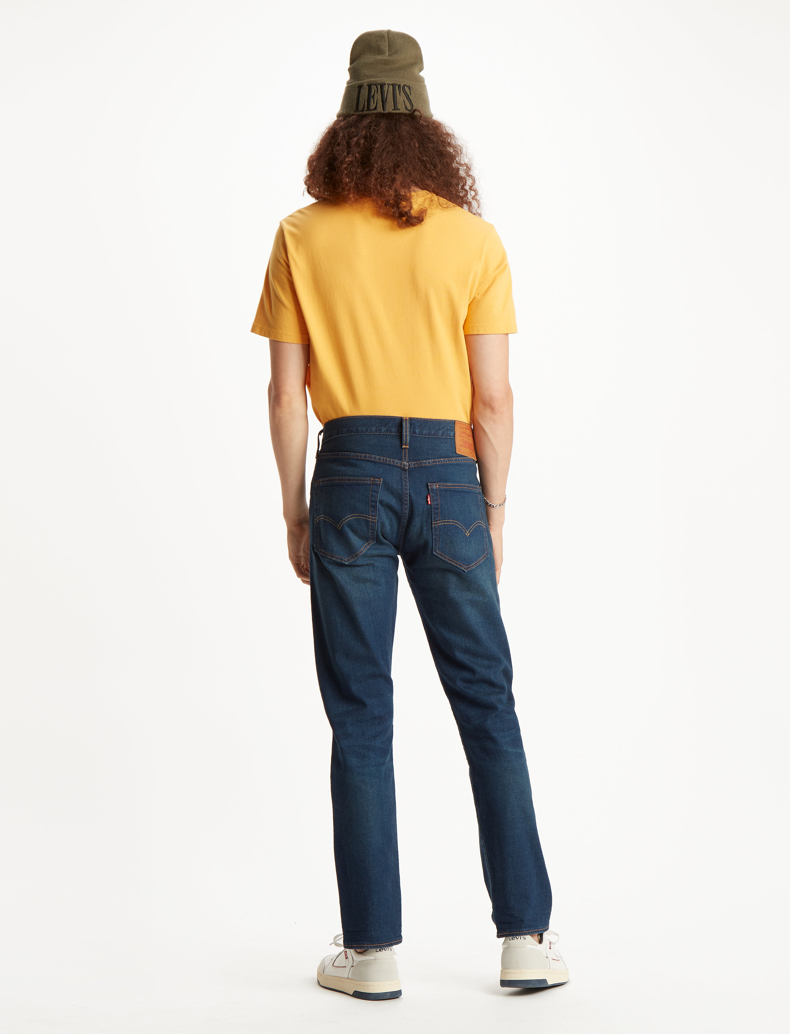 LEVI´S Men - 501 SLIM TAPER BOARED - dark indigo - flat finish - 3