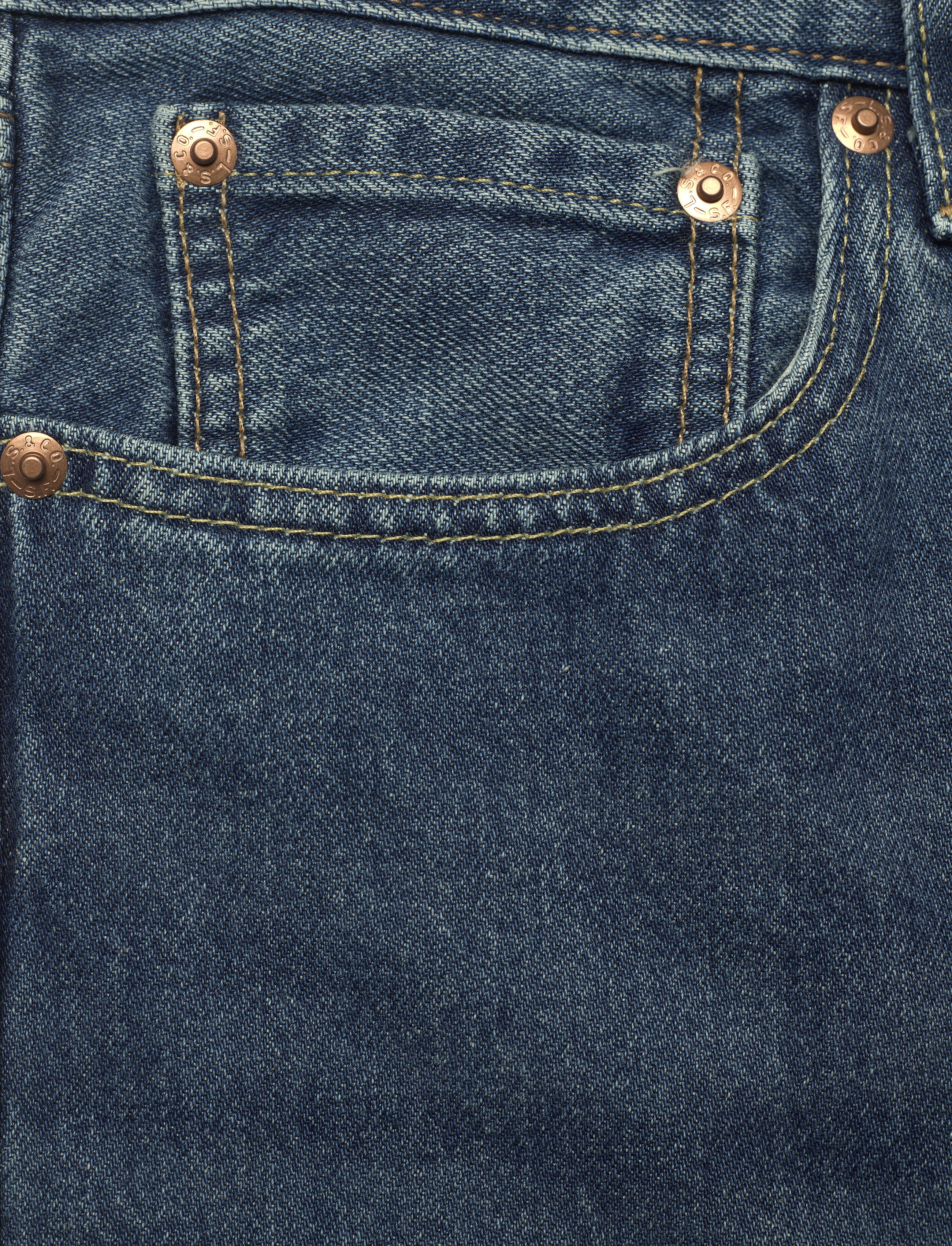Levi's® - STAY LOOSE DENIM EYED HOOK - med indigo - worn in - 2