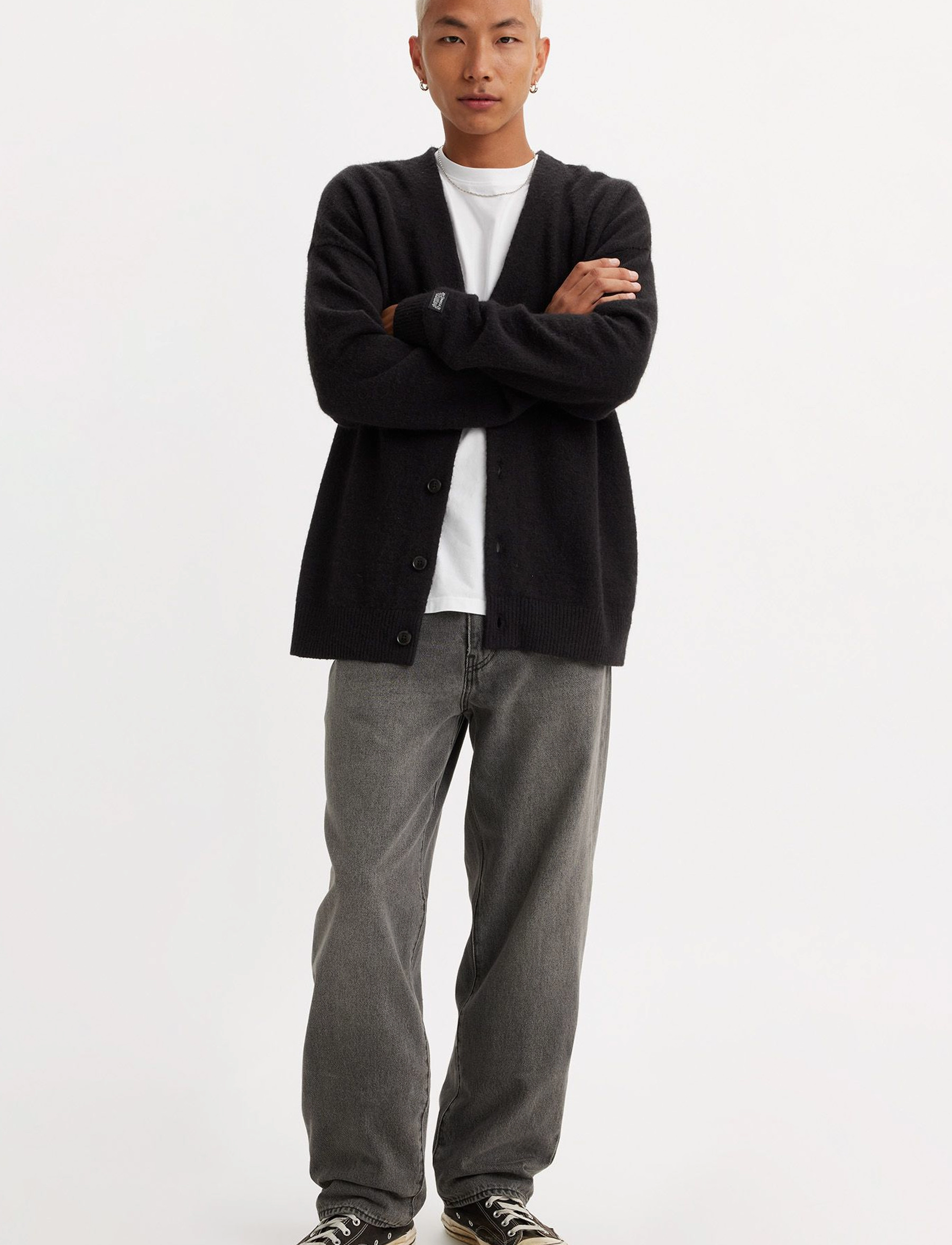 Levi's® 568 LOOSE STRAIGHT BLOCK PARTY - Alt laienevad teksad - BLACKS / black