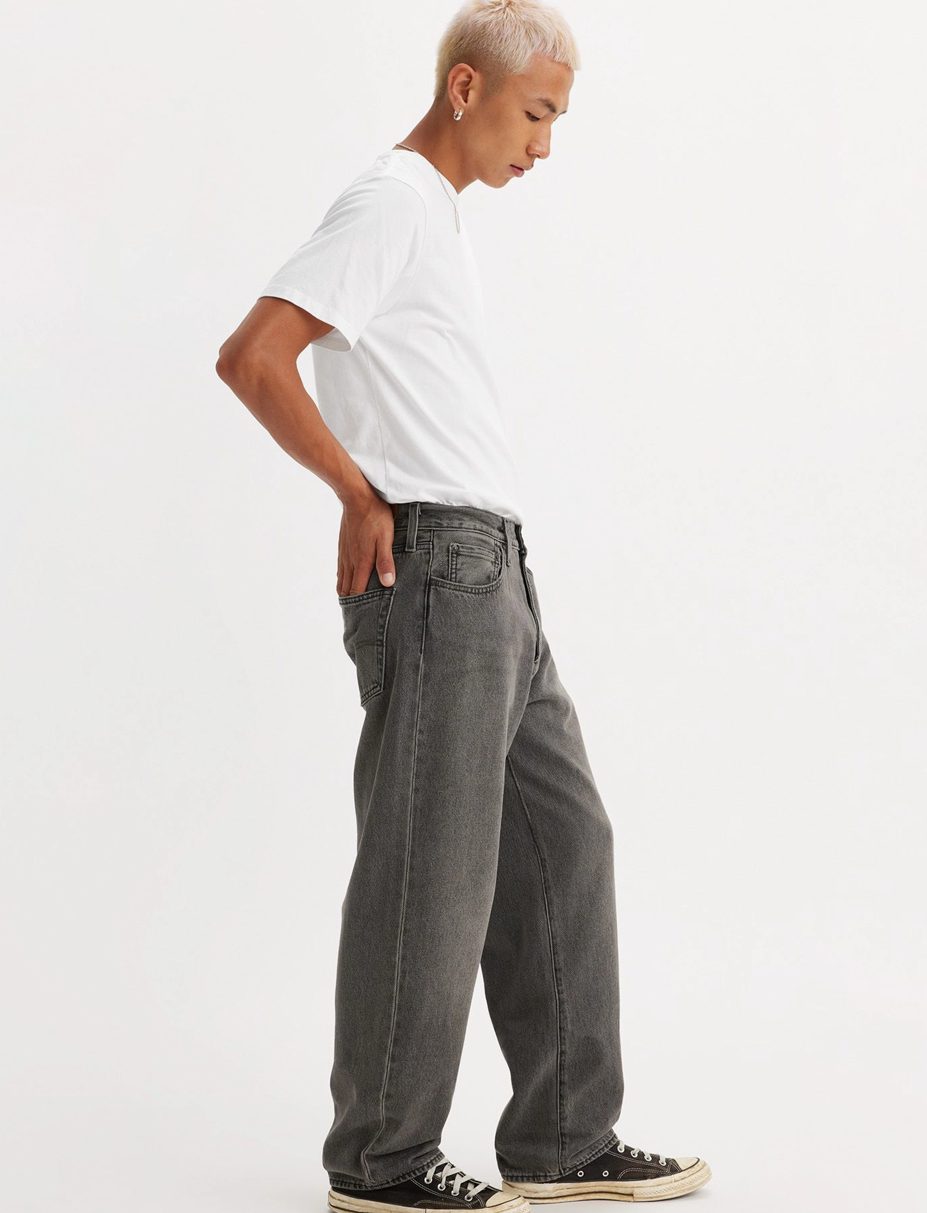 Levi's® - 568 LOOSE STRAIGHT BLOCK PARTY - alt laienevad teksad - blacks - 5