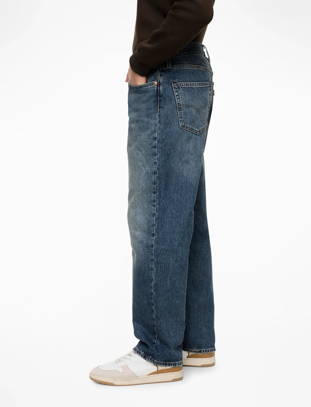 Levi's® - 568 LOOSE STRAIGHT AISLE SEAT - regular jeans - dark indigo - worn in - 3
