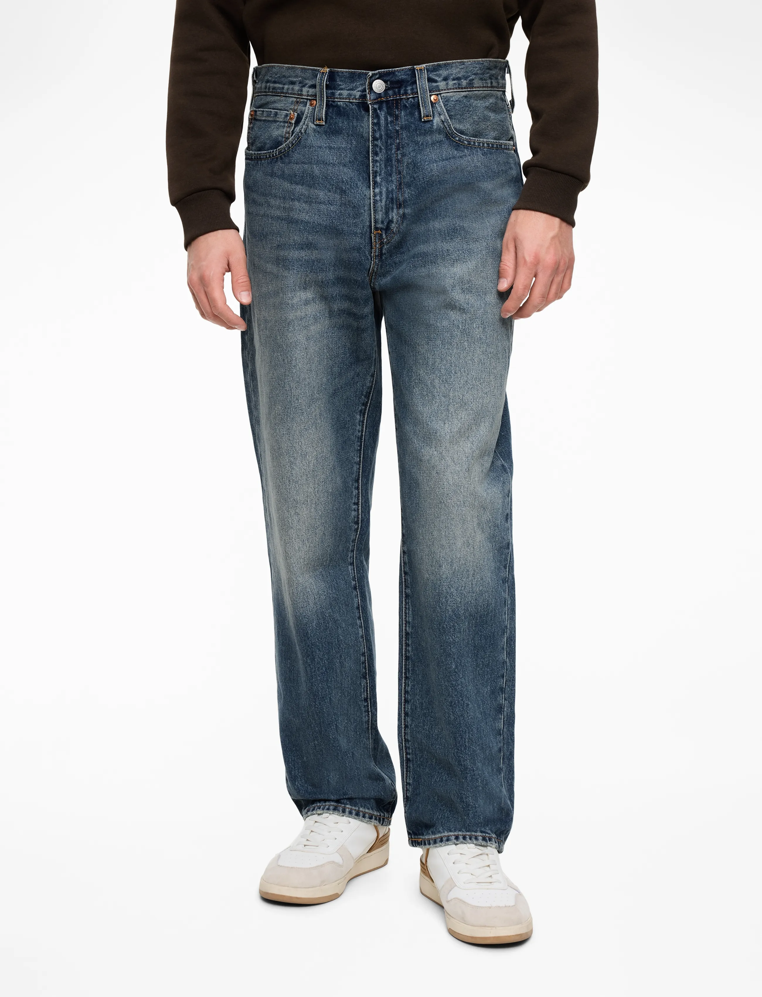 Levi's® 568 LOOSE STRAIGHT AISLE SEAT - Jeans - DARK INDIGO - WORN IN / blue