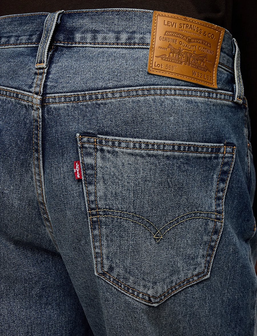 Levi's® - 568 LOOSE STRAIGHT AISLE SEAT - normale jeans - dark indigo - worn in - 5
