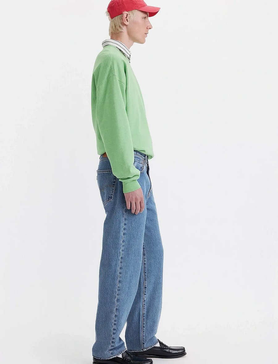 Levi's® - 568 LOOSE STRAIGHT BLUE ESSENT - weite jeans - med indigo - worn in - 3