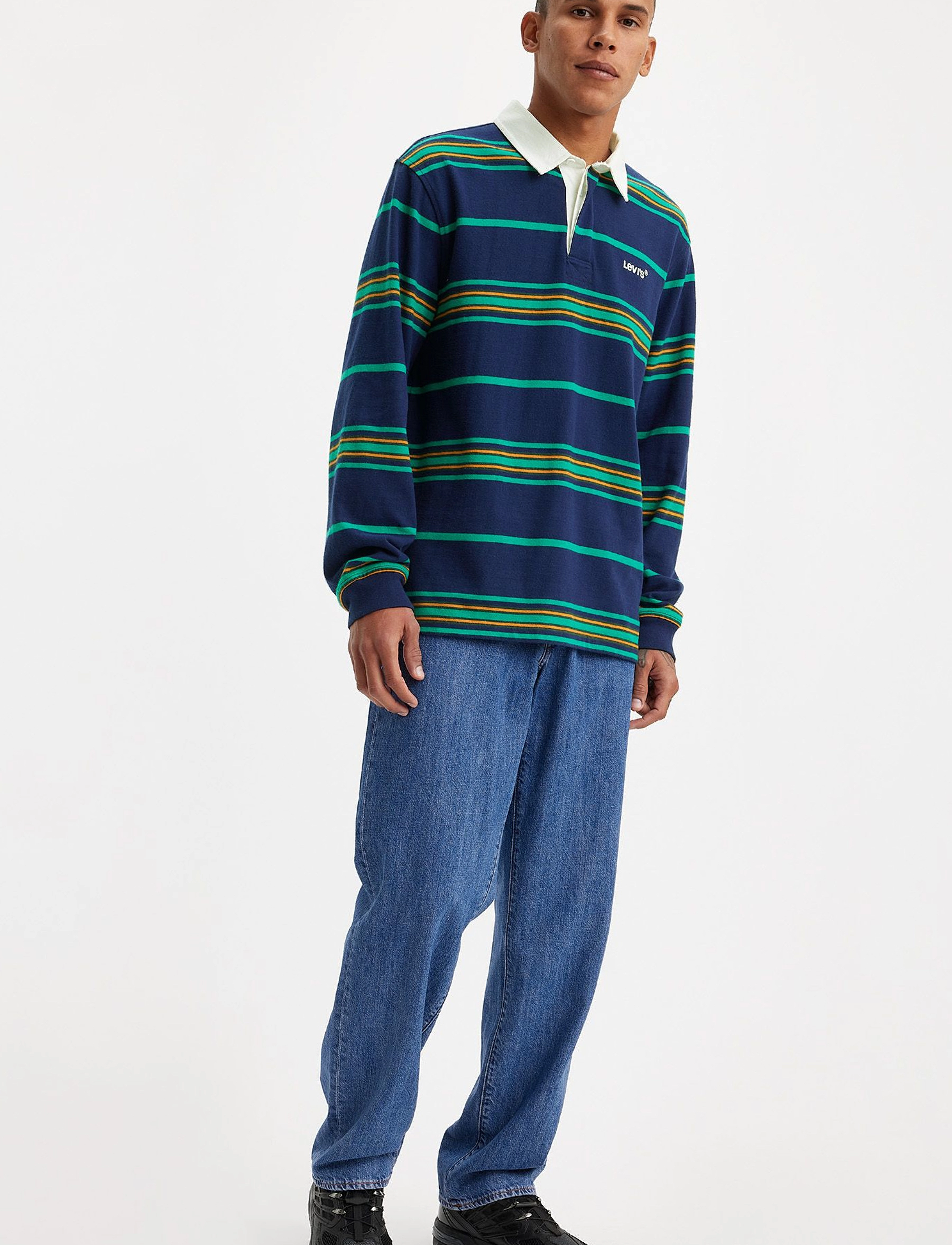 Levi's® 568 LOOSE STRAIGHT TAILORED SC - Jeans - MED INDIGO - WORN IN / blue