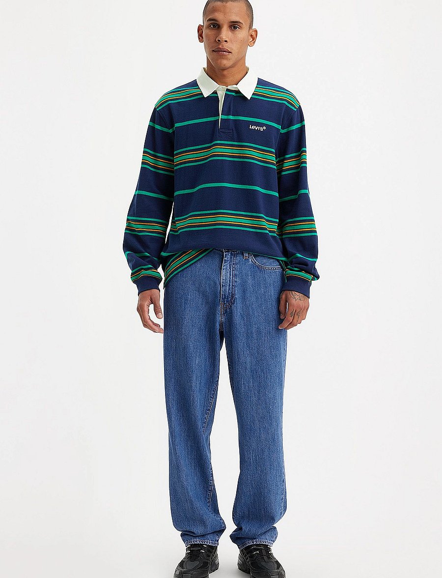 Levi's® - 568 LOOSE STRAIGHT TAILORED SC - loose jeans - med indigo - worn in - 3