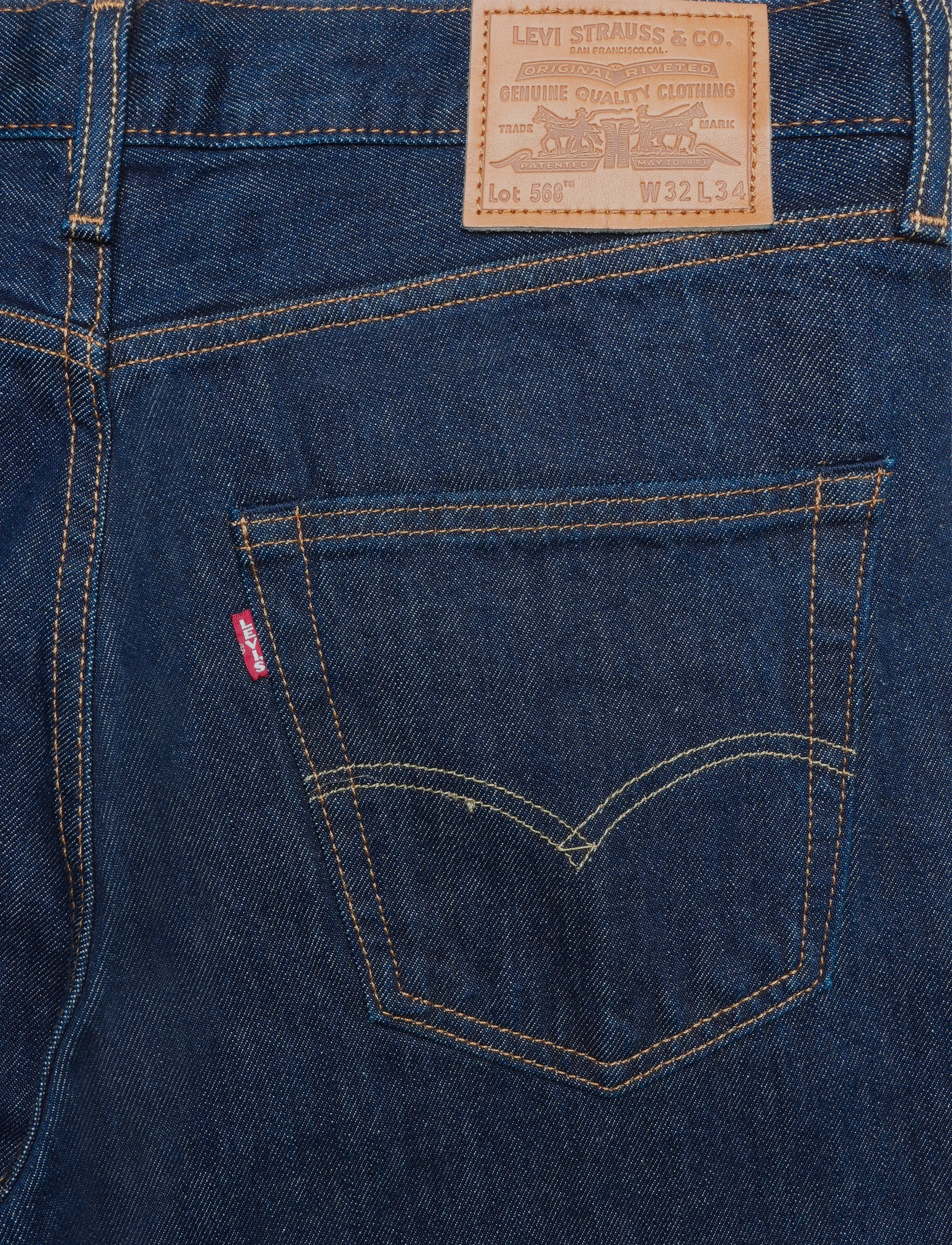 Levi's® - 568 LOOSE STRAIGHT WELCOME TO - loose jeans - dark indigo - flat finish - 4