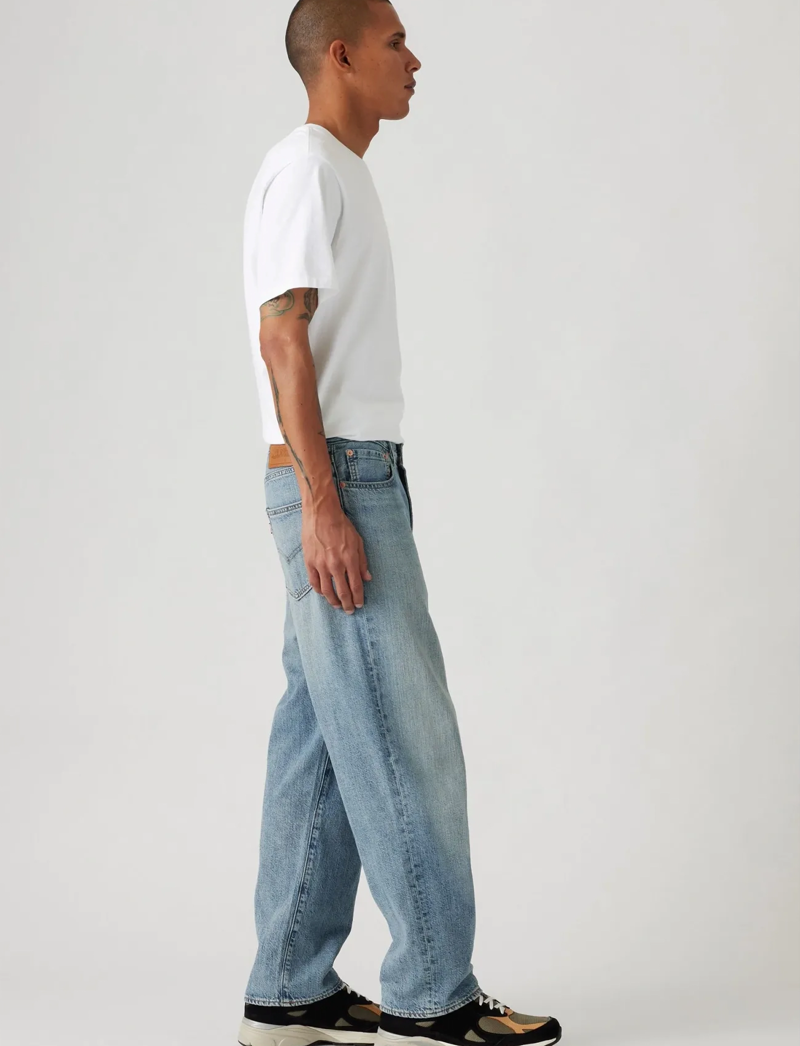 Levi's® - 568 LOOSE STRAIGHT AT THE LAUN - alt laienevad teksad - med indigo - worn in - 3