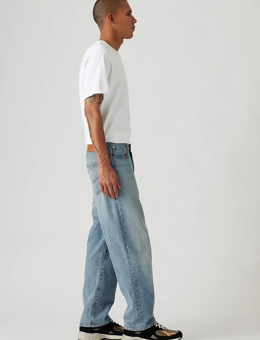 Levi's® - 568 LOOSE STRAIGHT AT THE LAUN - alt laienevad teksad - med indigo - worn in - 3