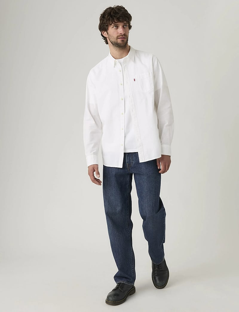 Levi's® - 568 LOOSE STRAIGHT CHECK THE S - loose jeans - dark indigo - worn in - 0