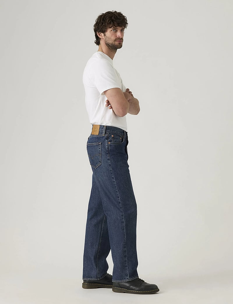 Levi's® - 568 LOOSE STRAIGHT CHECK THE S - loose jeans - dark indigo - worn in - 3