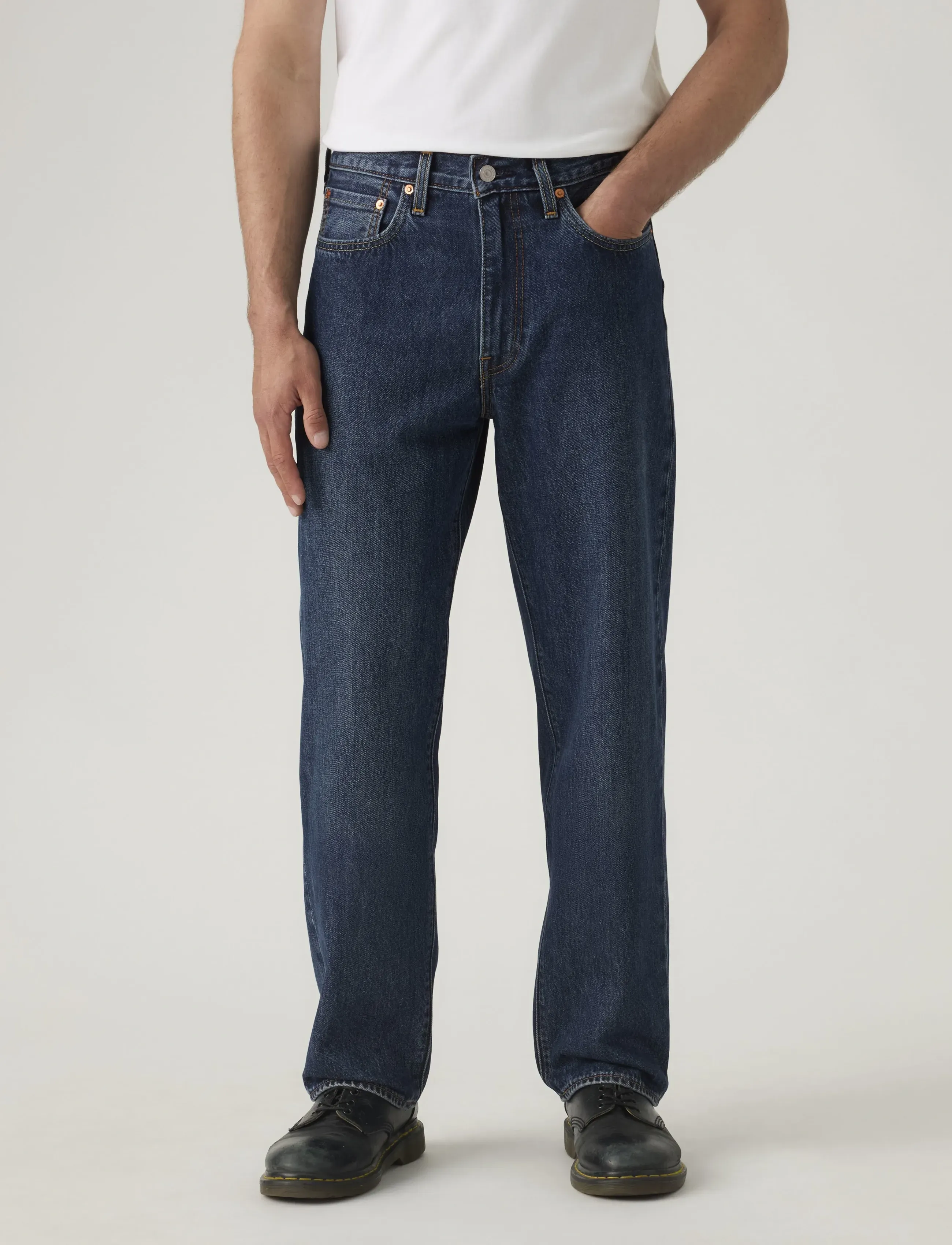 Levi's® - 568 LOOSE STRAIGHT CHECK THE S - loose jeans - dark indigo - worn in - 5