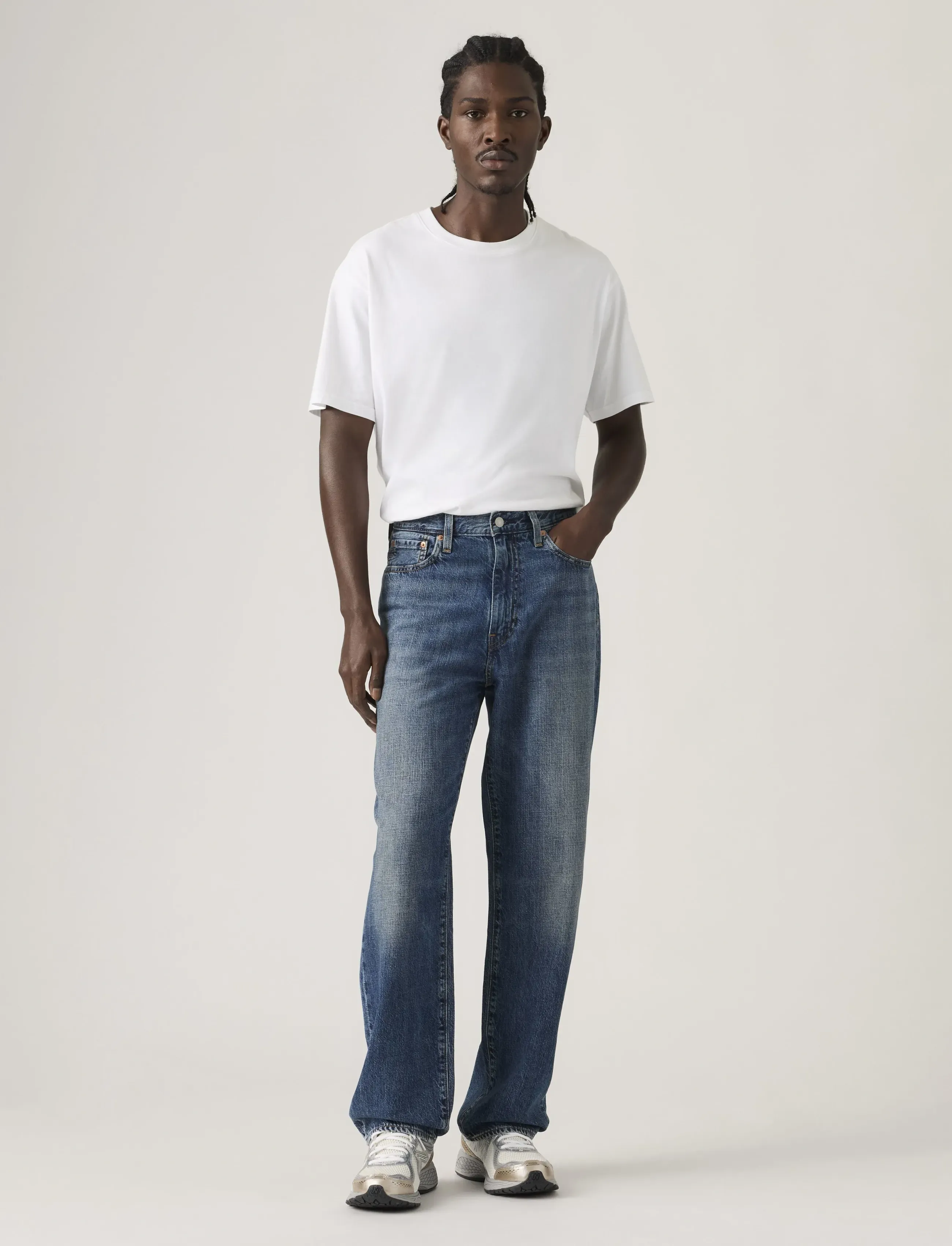 Levi's® 568 LOOSE STRAIGHT HOW YOU FEE - Jeansmode - DARK INDIGO - WORN IN / blue