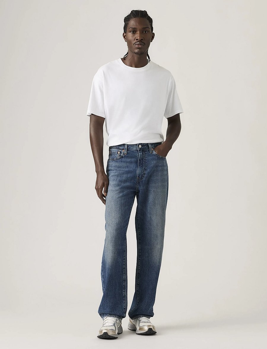 Levi's® - 568 LOOSE STRAIGHT HOW YOU FEE - tavalised teksad - dark indigo - worn in - 0