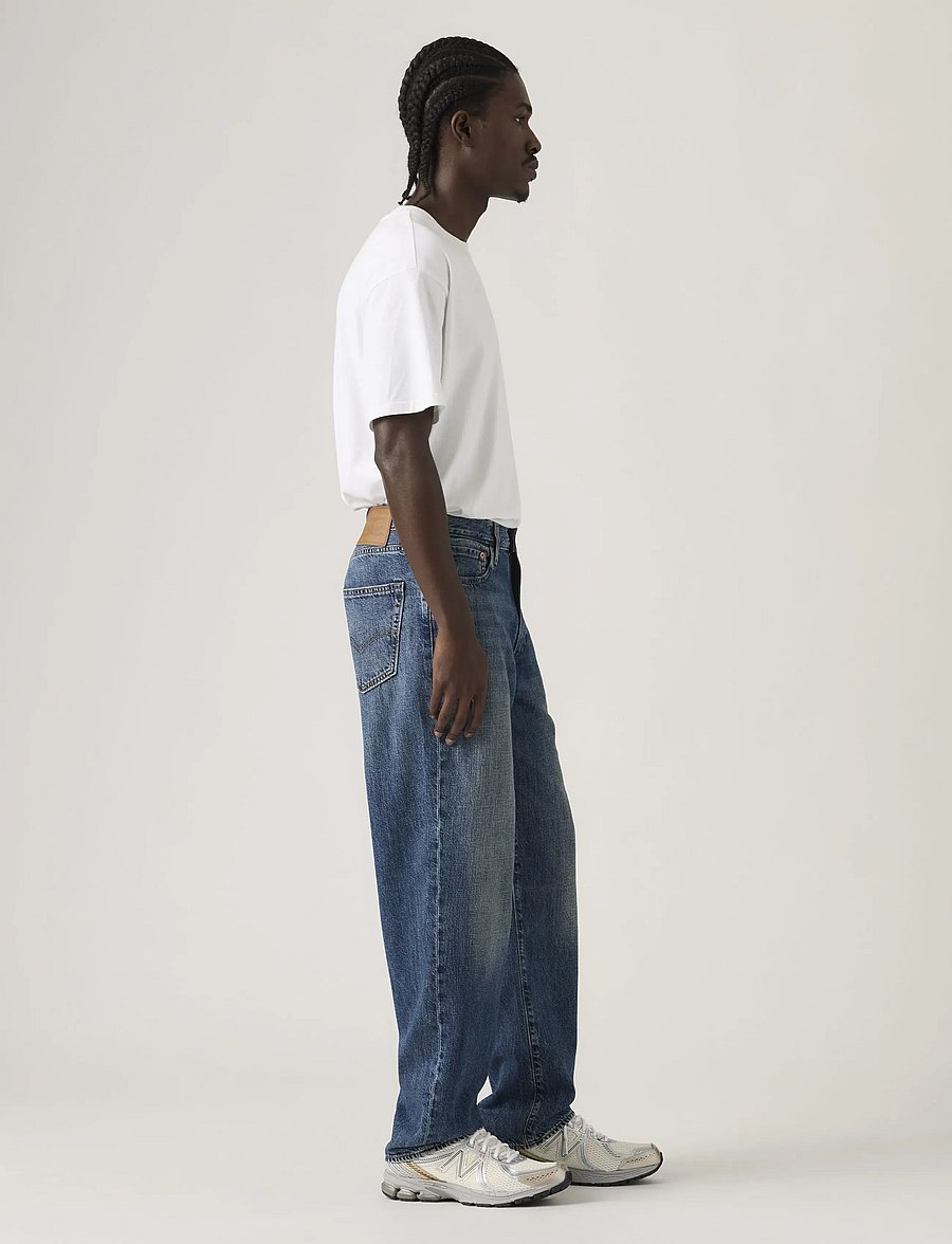 Levi's® - 568 LOOSE STRAIGHT HOW YOU FEE - tavalised teksad - dark indigo - worn in - 3