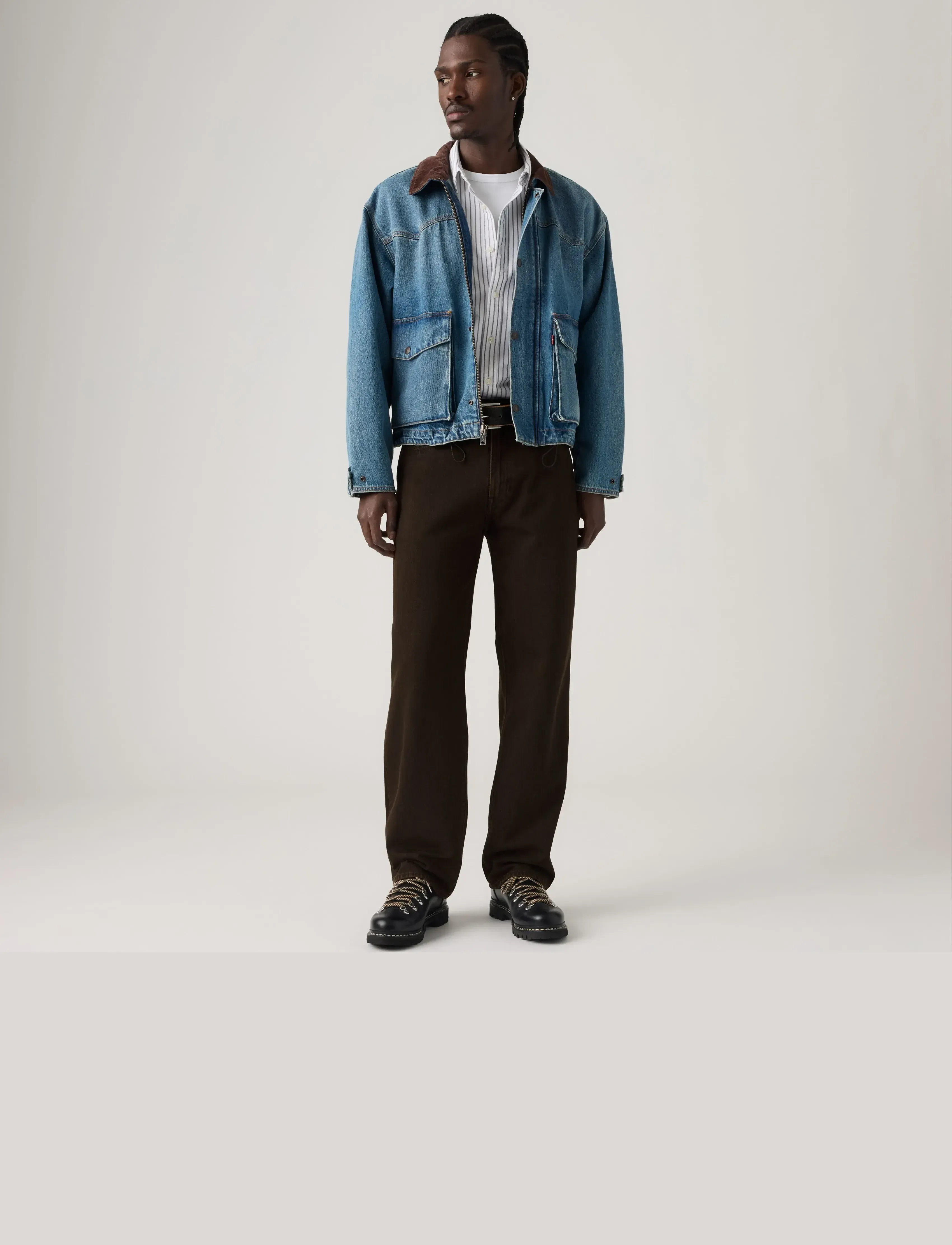Levi's® - 568 LOOSE STRAIGHT MUDSLIDES O - trousers & jeans - browns - 0