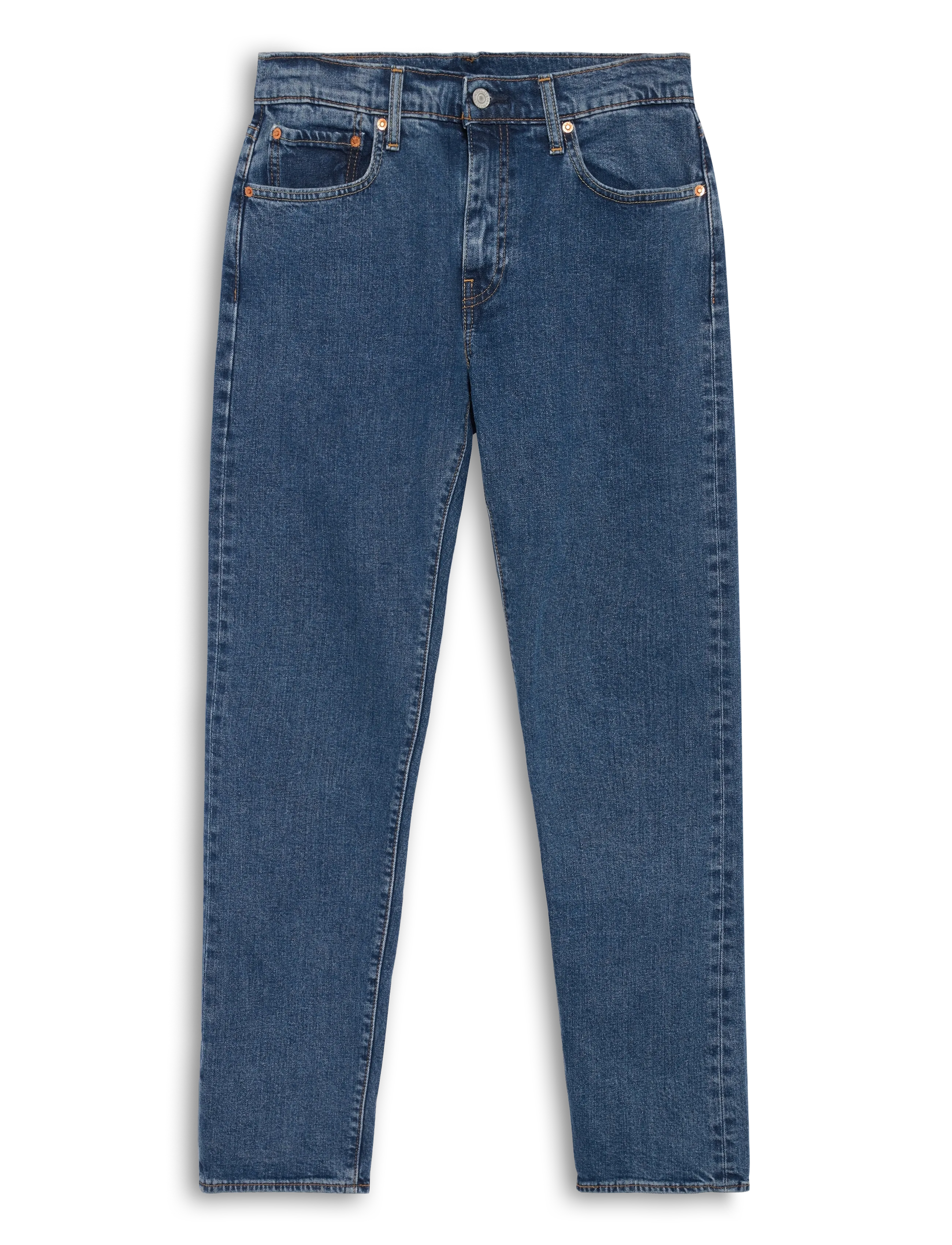 502 TAPER STONEWASH STRETCH T2 - MED INDIGO - FLAT FINISH