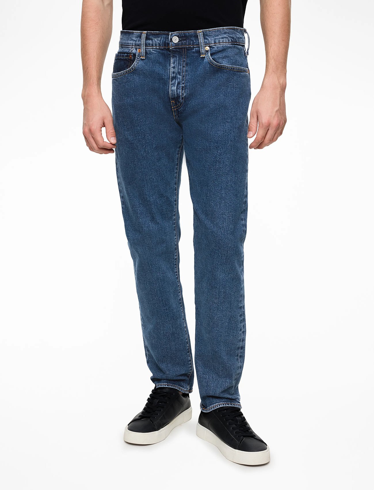 502 TAPER STONEWASH STRETCH T2 - MED INDIGO - FLAT FINISH