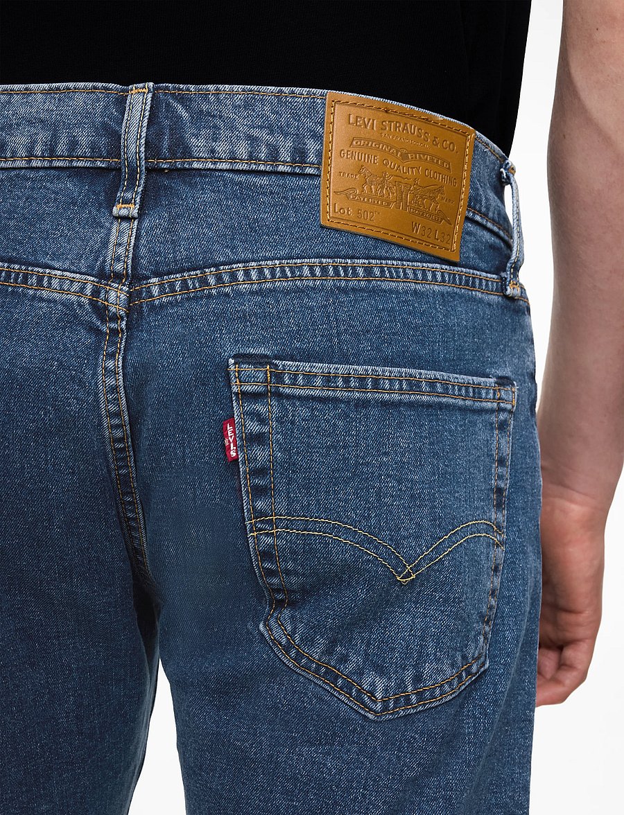 Levi's® - 502 TAPER STONEWASH STRETCH T2 - tapered jeans - med indigo - flat finish - 5