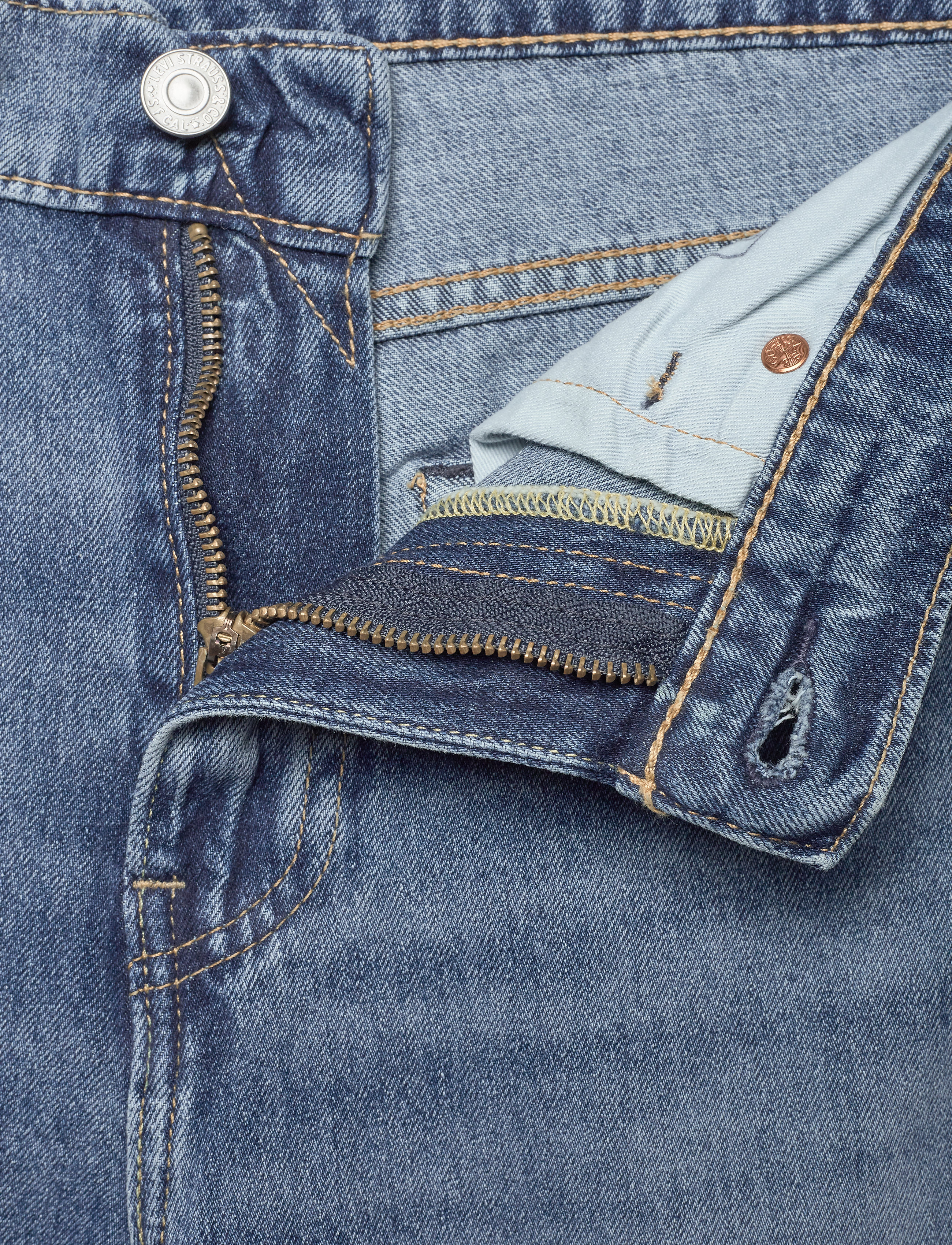 LEVI´S Men - 502 TAPER OCALA PARK - med indigo - flat finish - 3