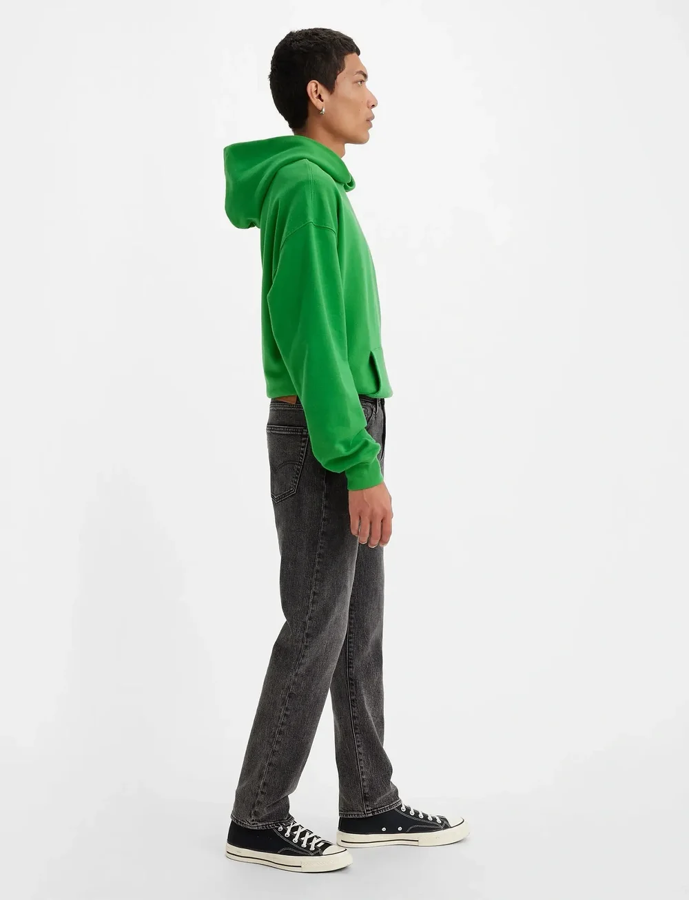 Levi's® - 502 TAPER OVERNIGHTER - laisvo kirpimo džinsai - blacks - 2
